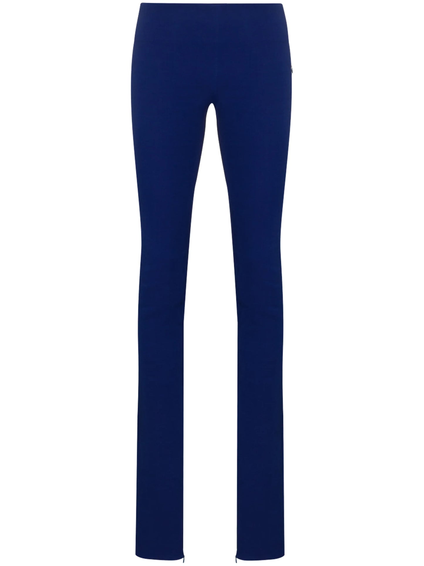 low-rise slim-fit trousers