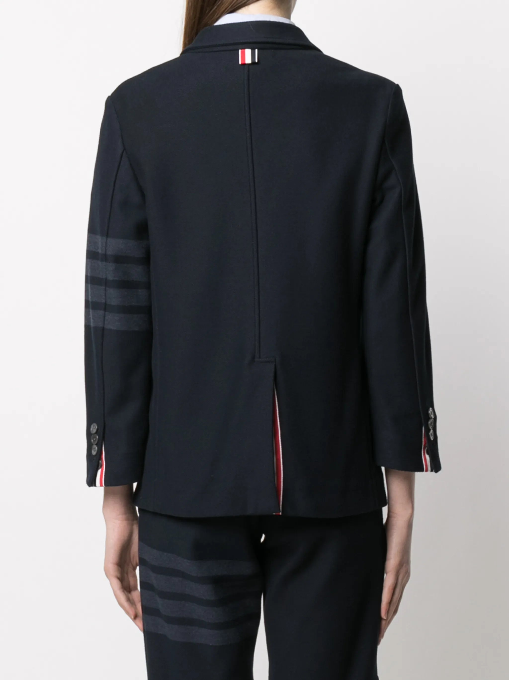 4-Bar stripe twill sack jacket