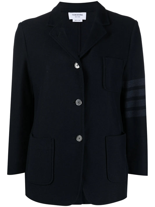 4-Bar stripe twill sack jacket