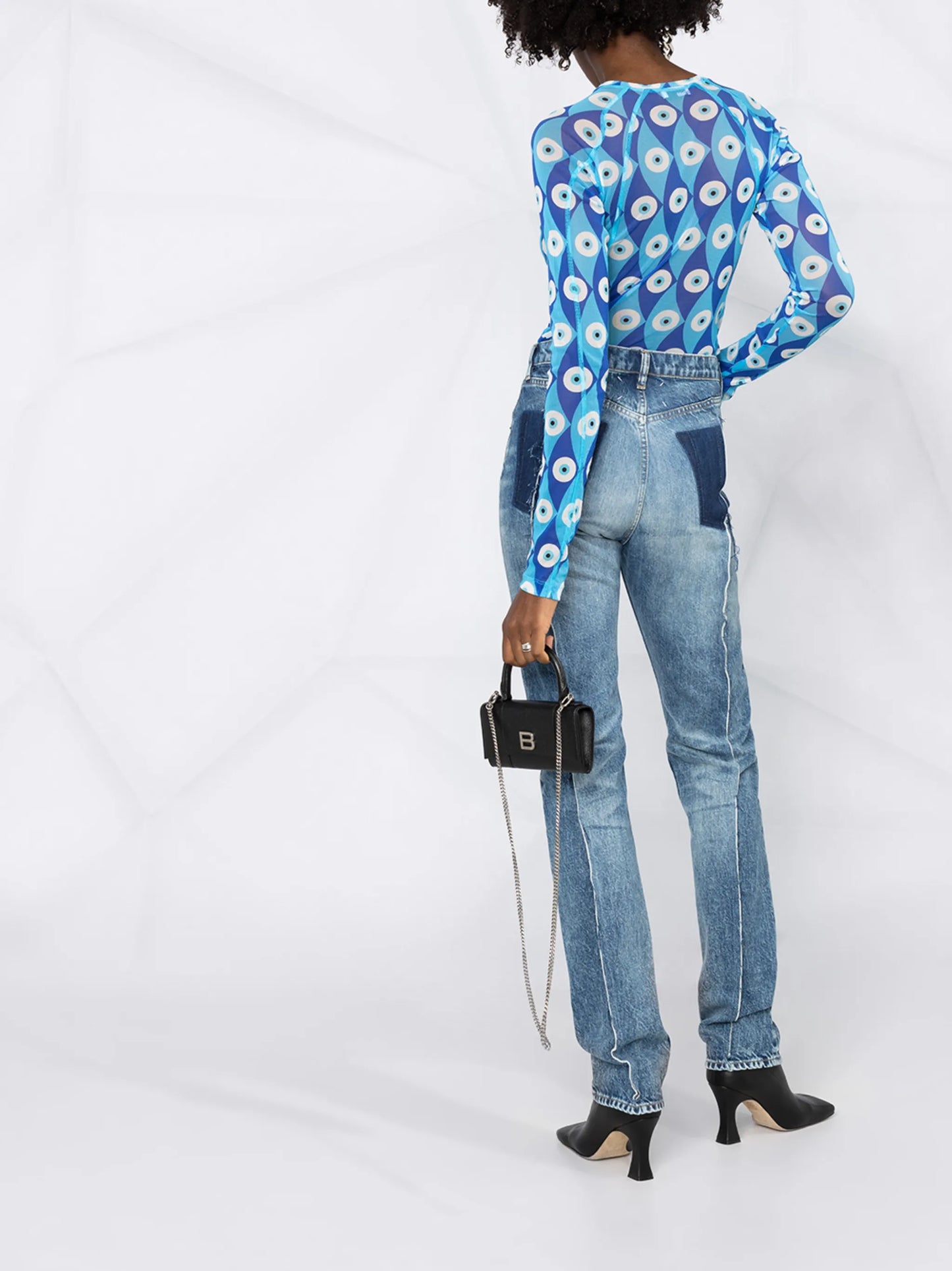 seam-detail high-rise jeans