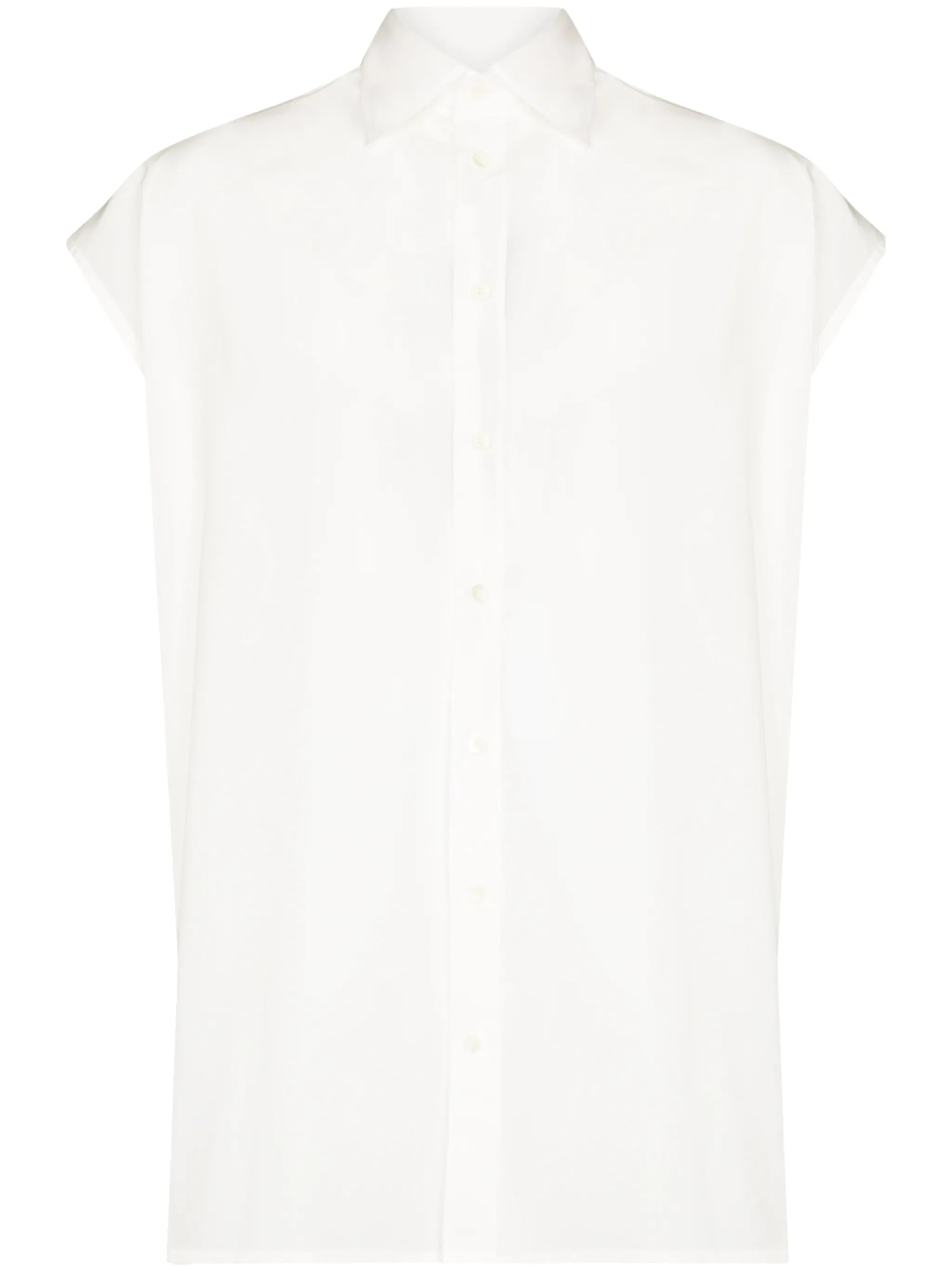 sleeveless cotton shirt