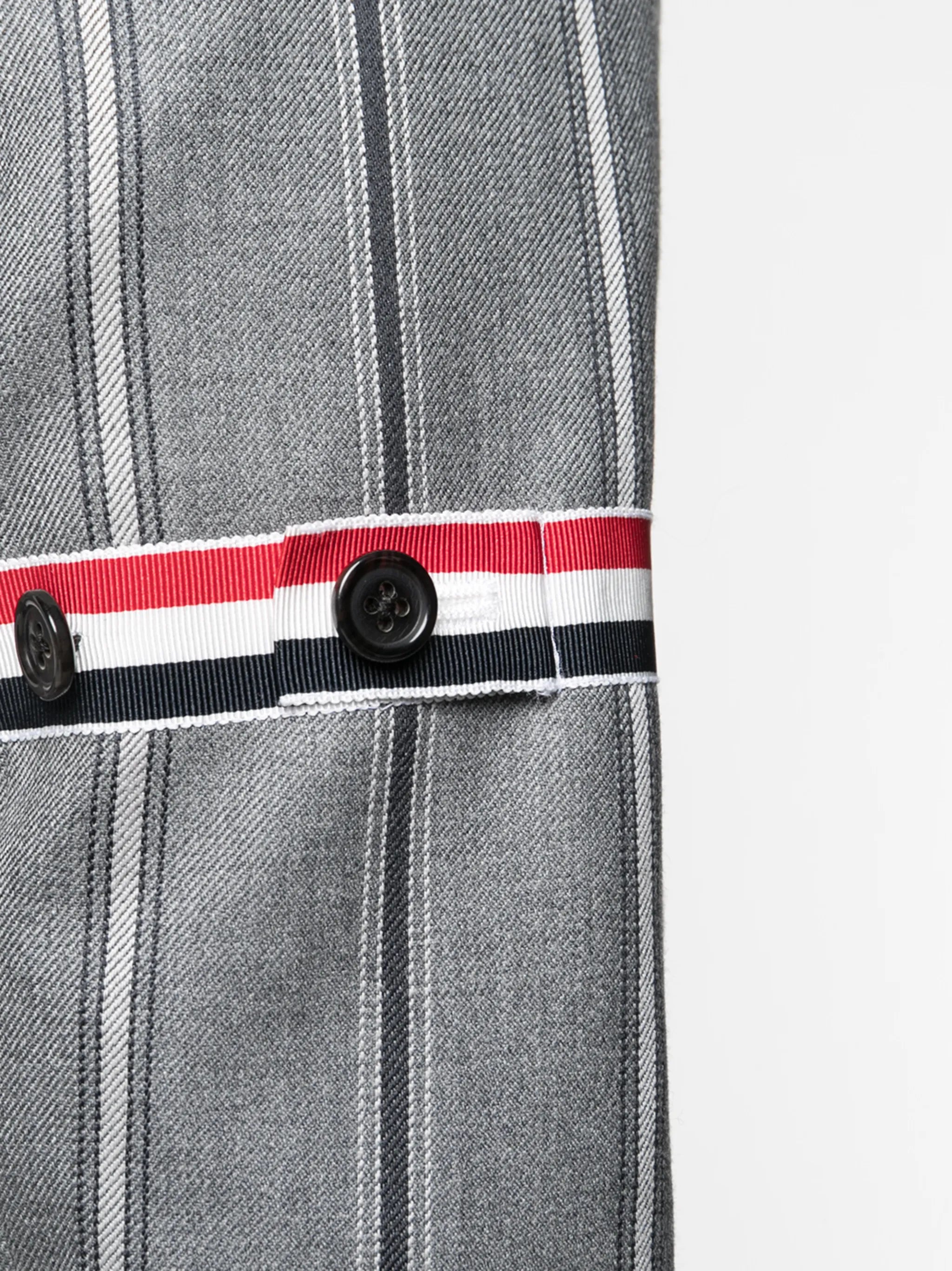 vertical-stripe sports blazer