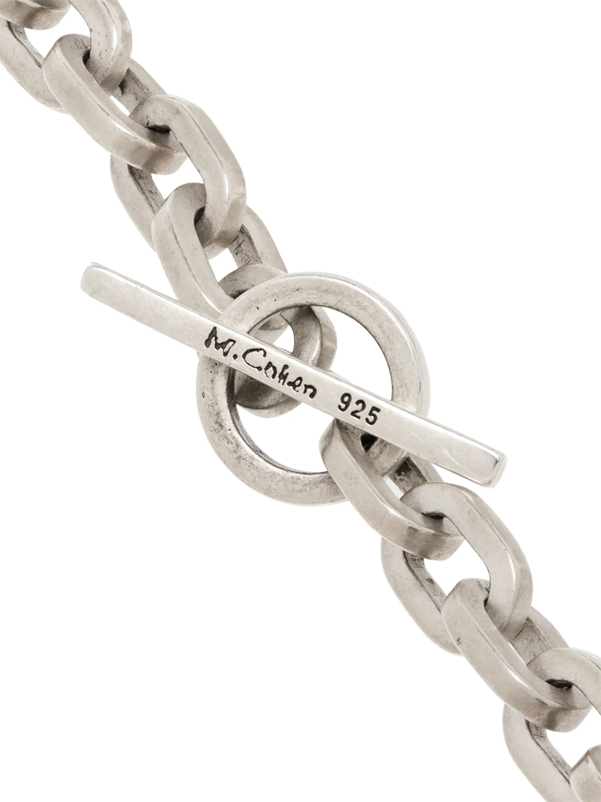 sterling silver chain-link bracelet