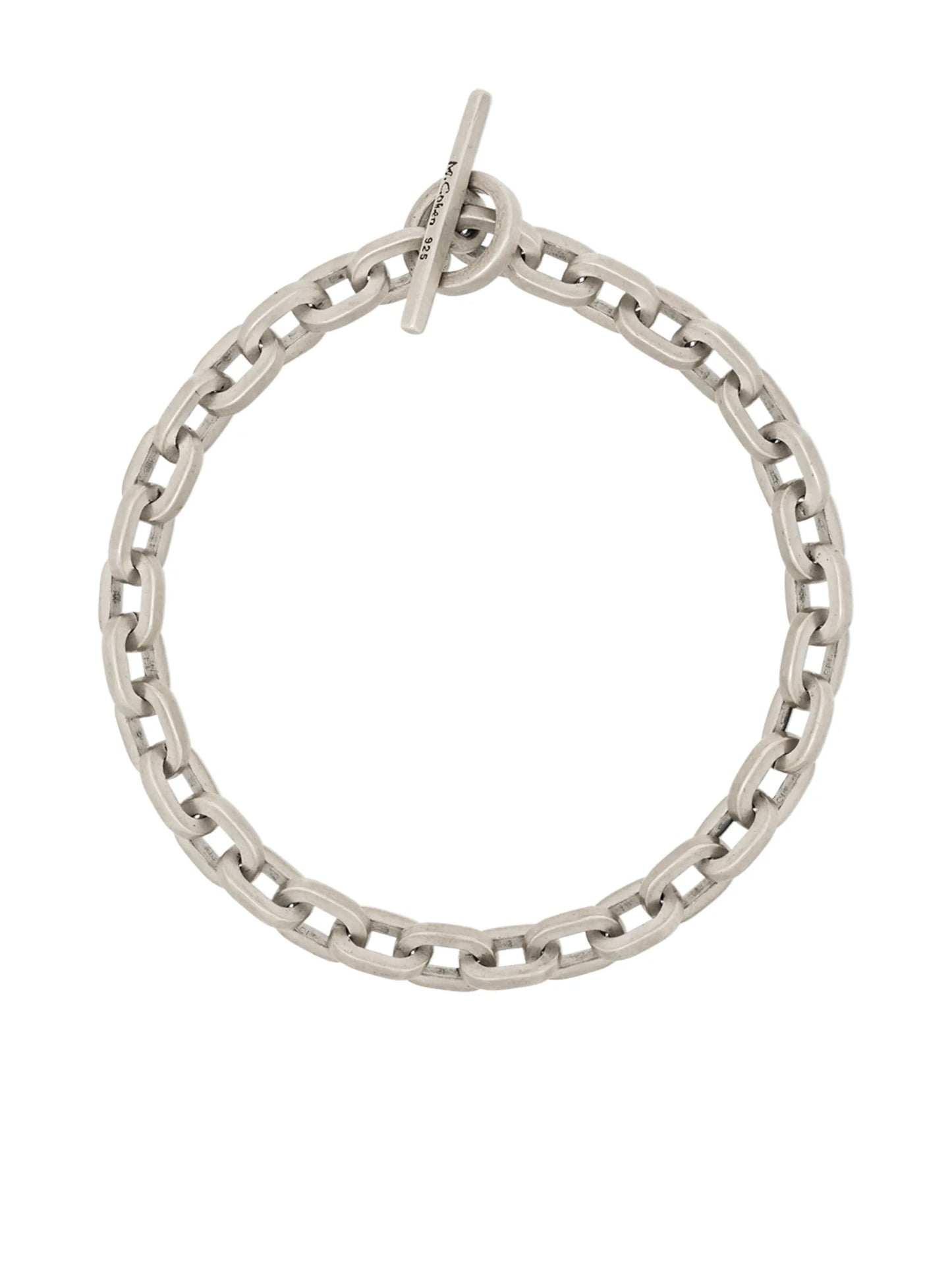 sterling silver chain-link bracelet