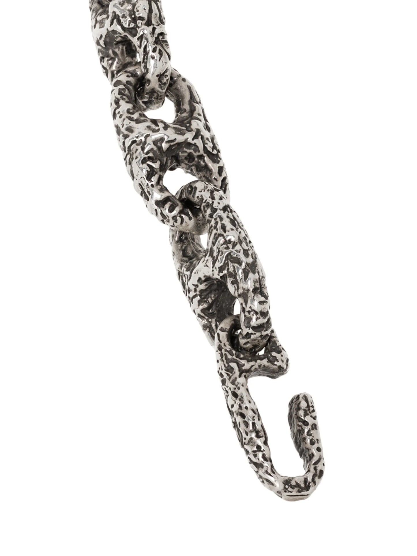 hammered chain-link bracelet