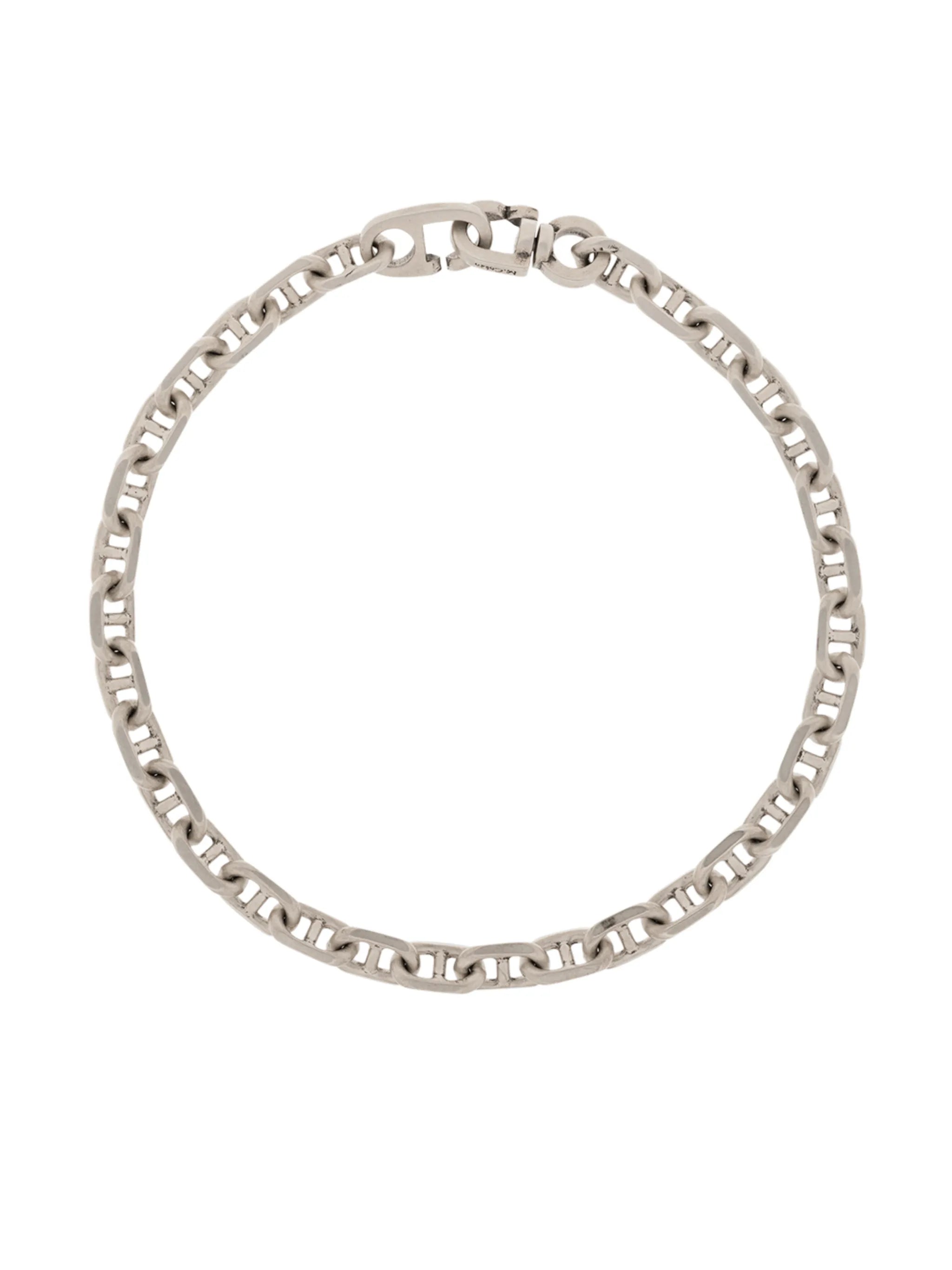 sterling silver chain-link bracelet