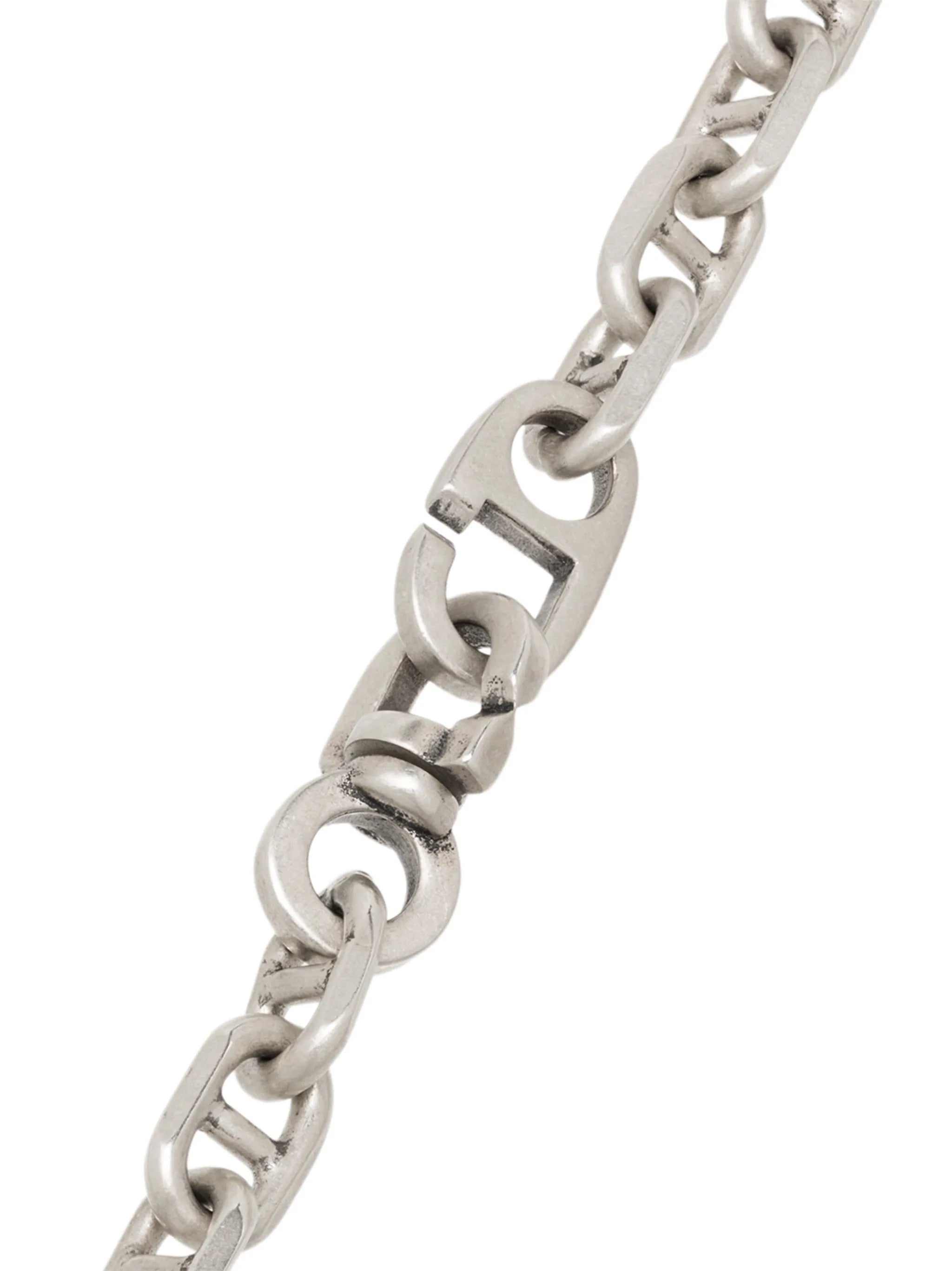 sterling silver chain-link bracelet