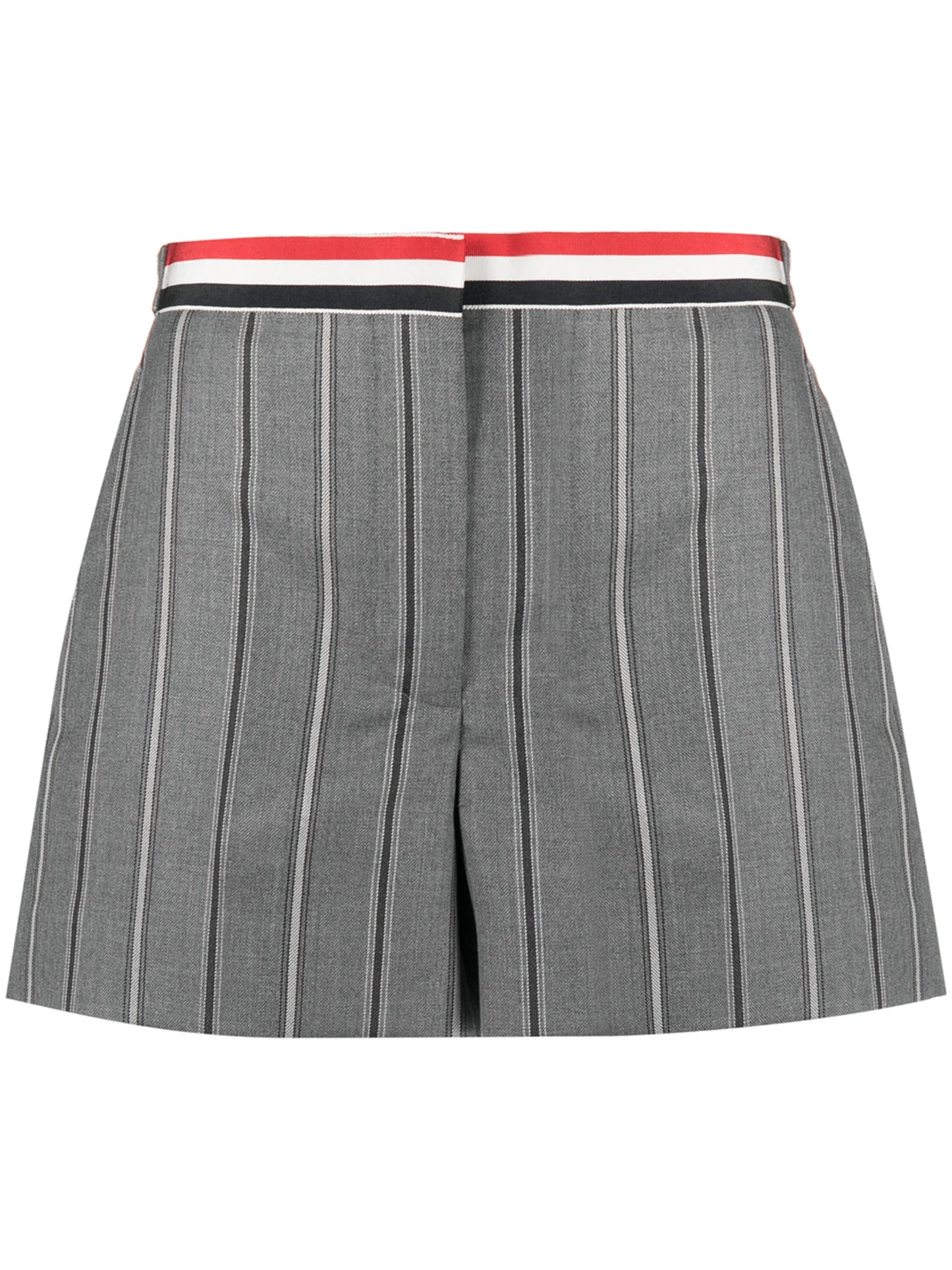 RWB-stripe high-waisted shorts