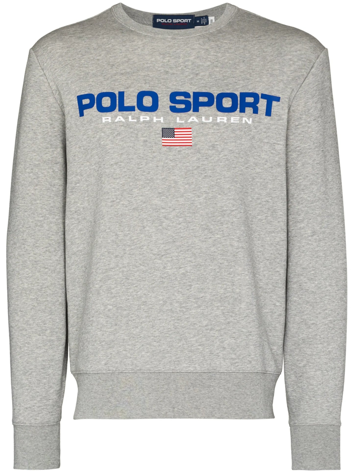 logo print crew neck sweatshirt