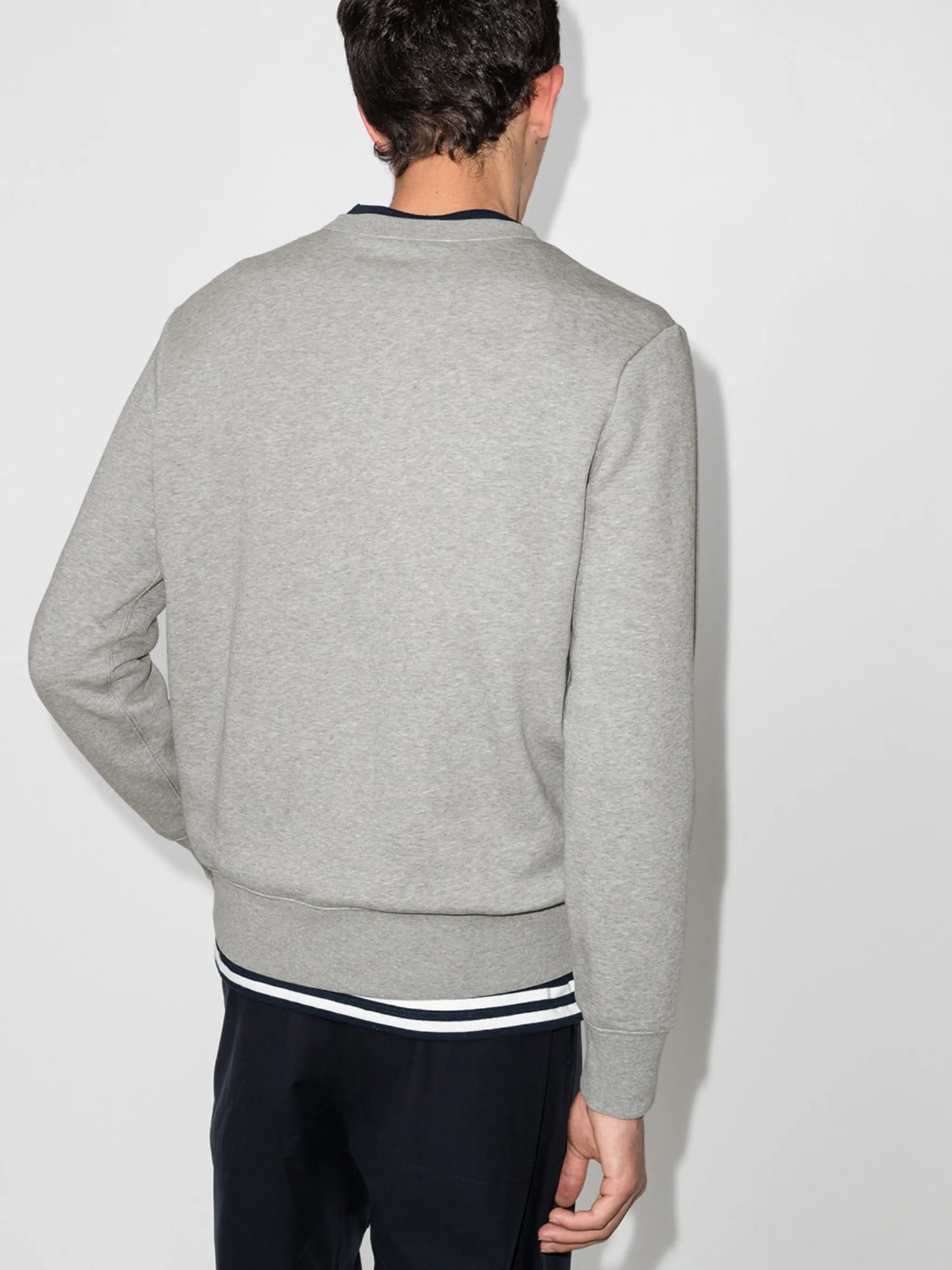 logo print crew neck sweatshirt