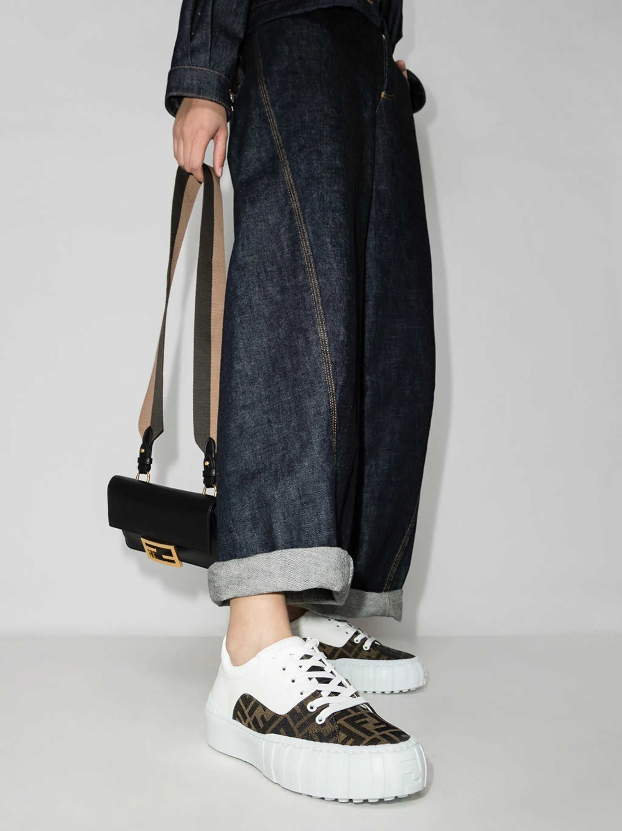 Fendi Force lace-up sneakers