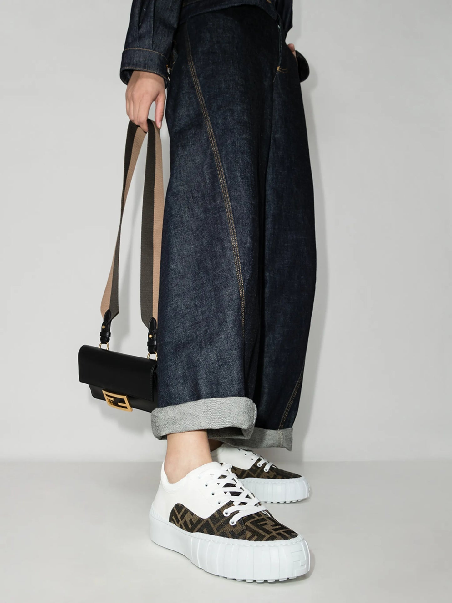 Fendi Force lace-up sneakers