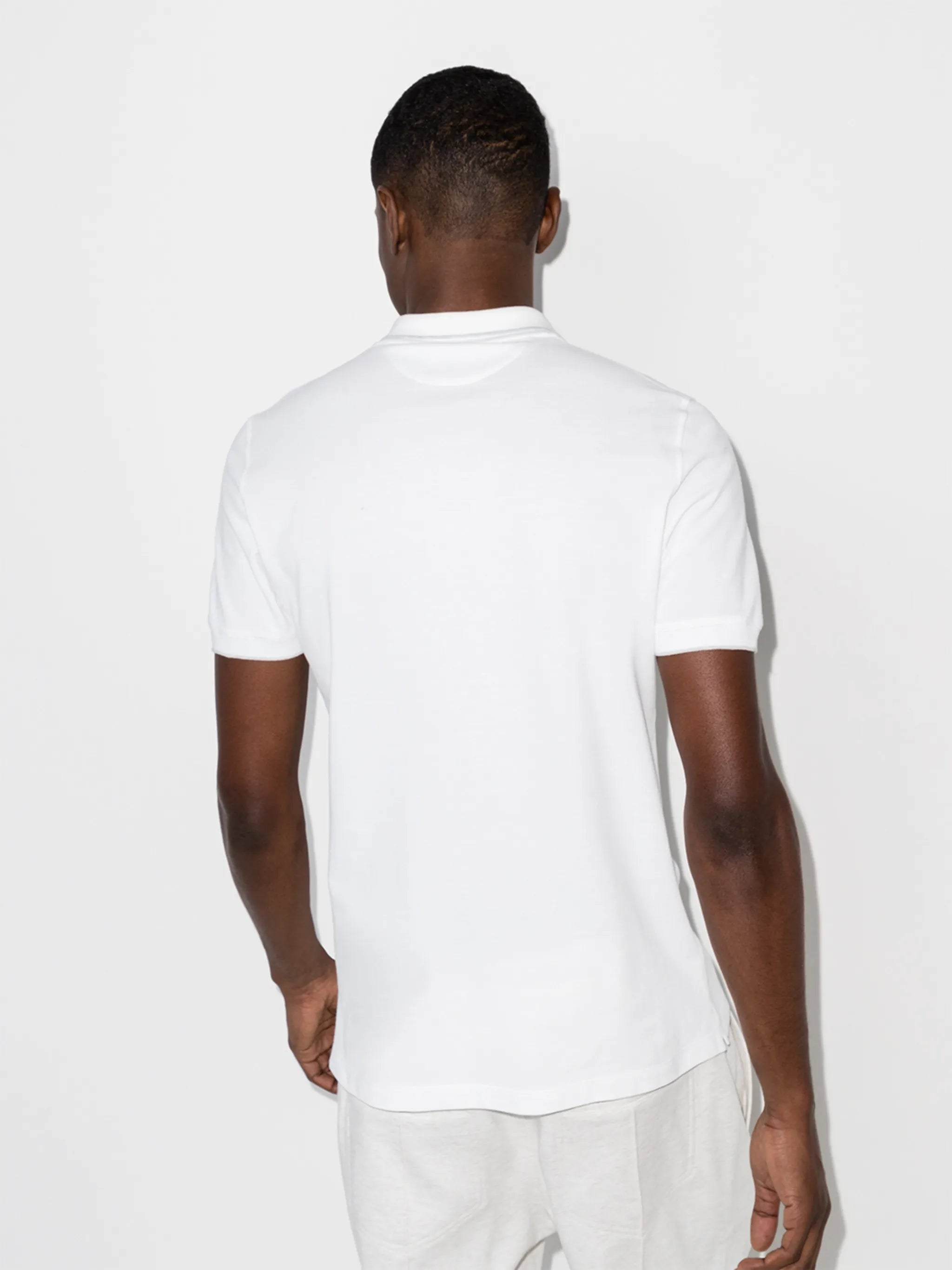 logo-embroidered short-sleeve polo shirt
