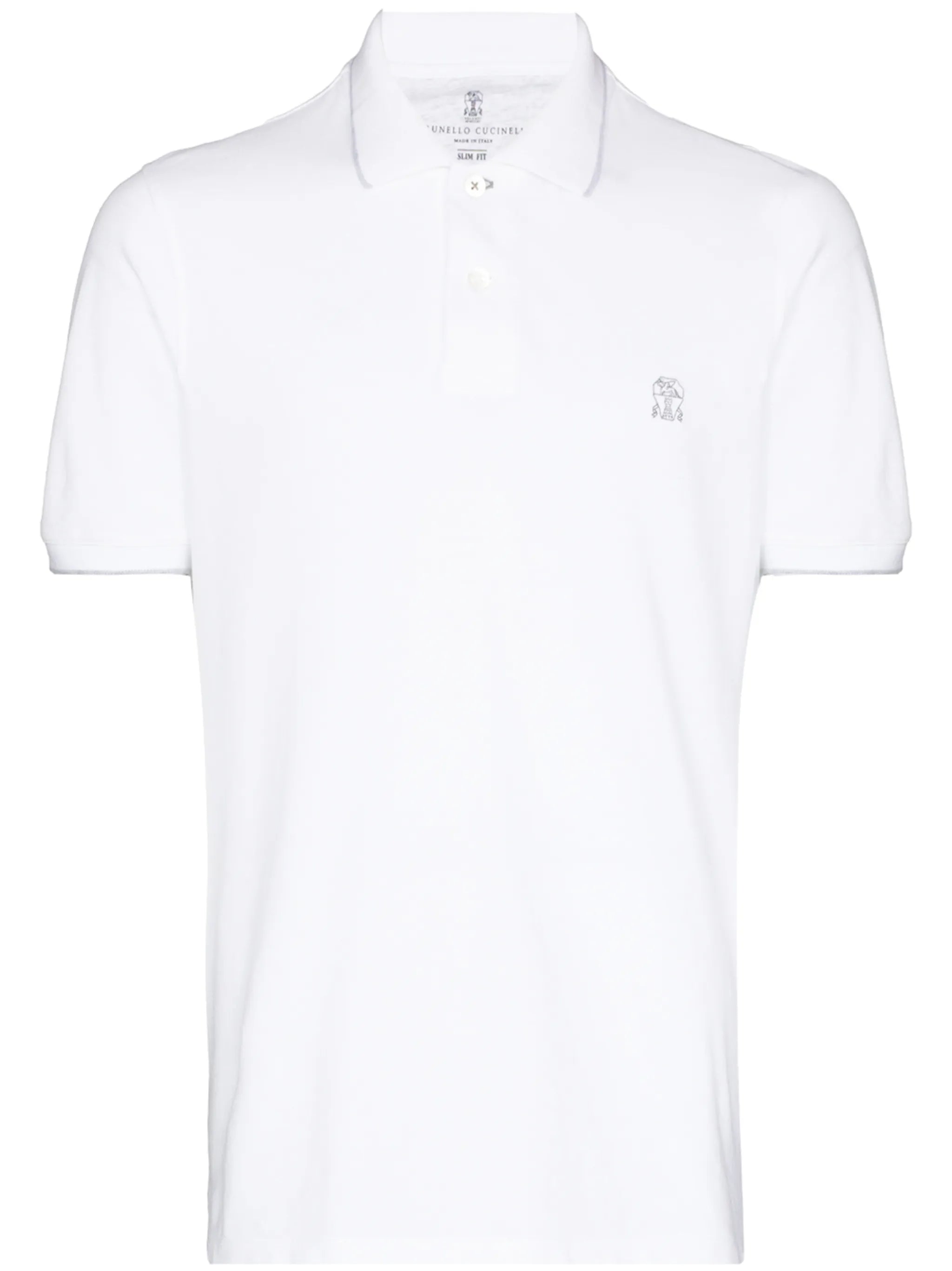 logo-embroidered short-sleeve polo shirt