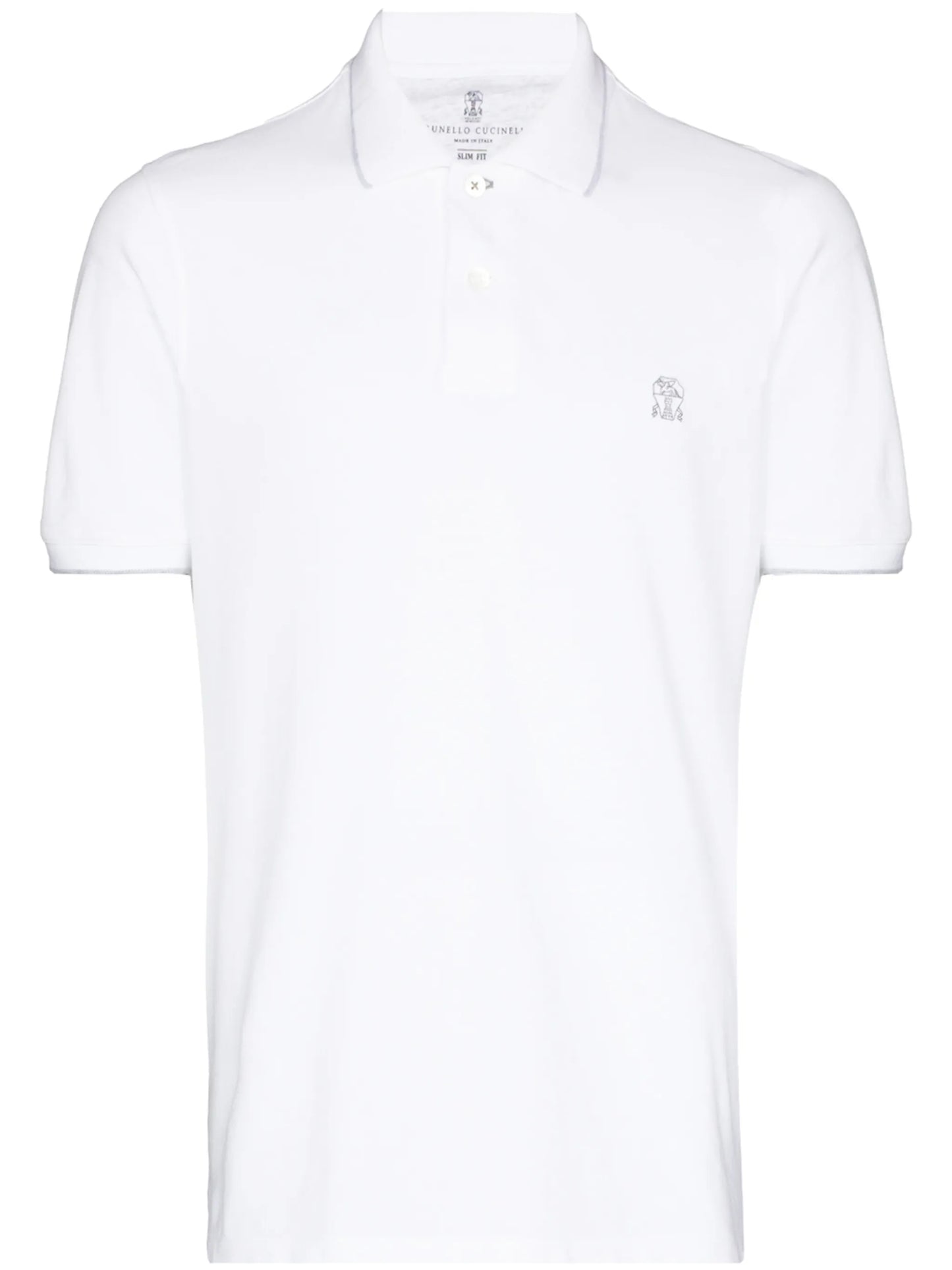 logo-embroidered short-sleeve polo shirt
