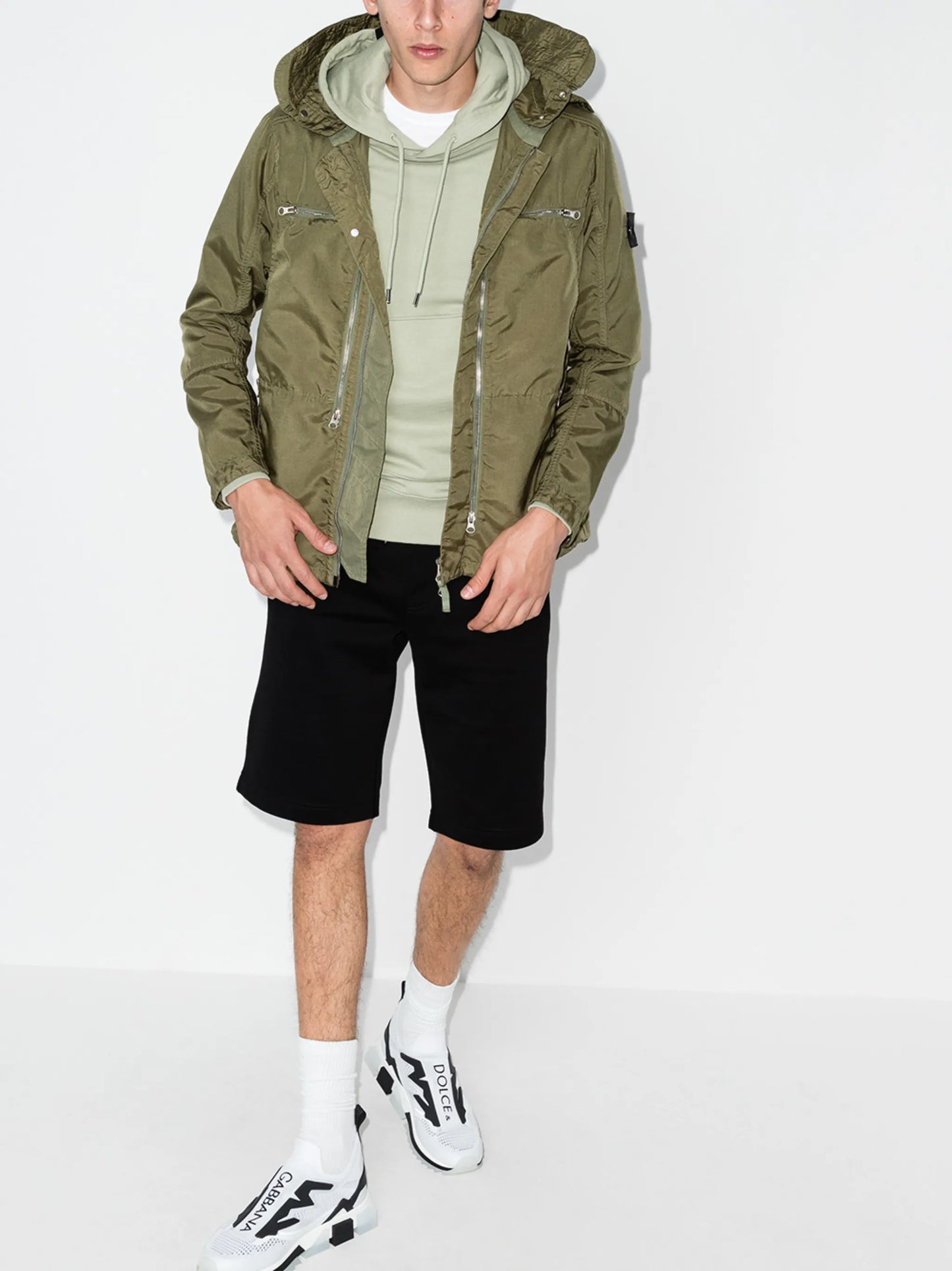 cotton track shorts