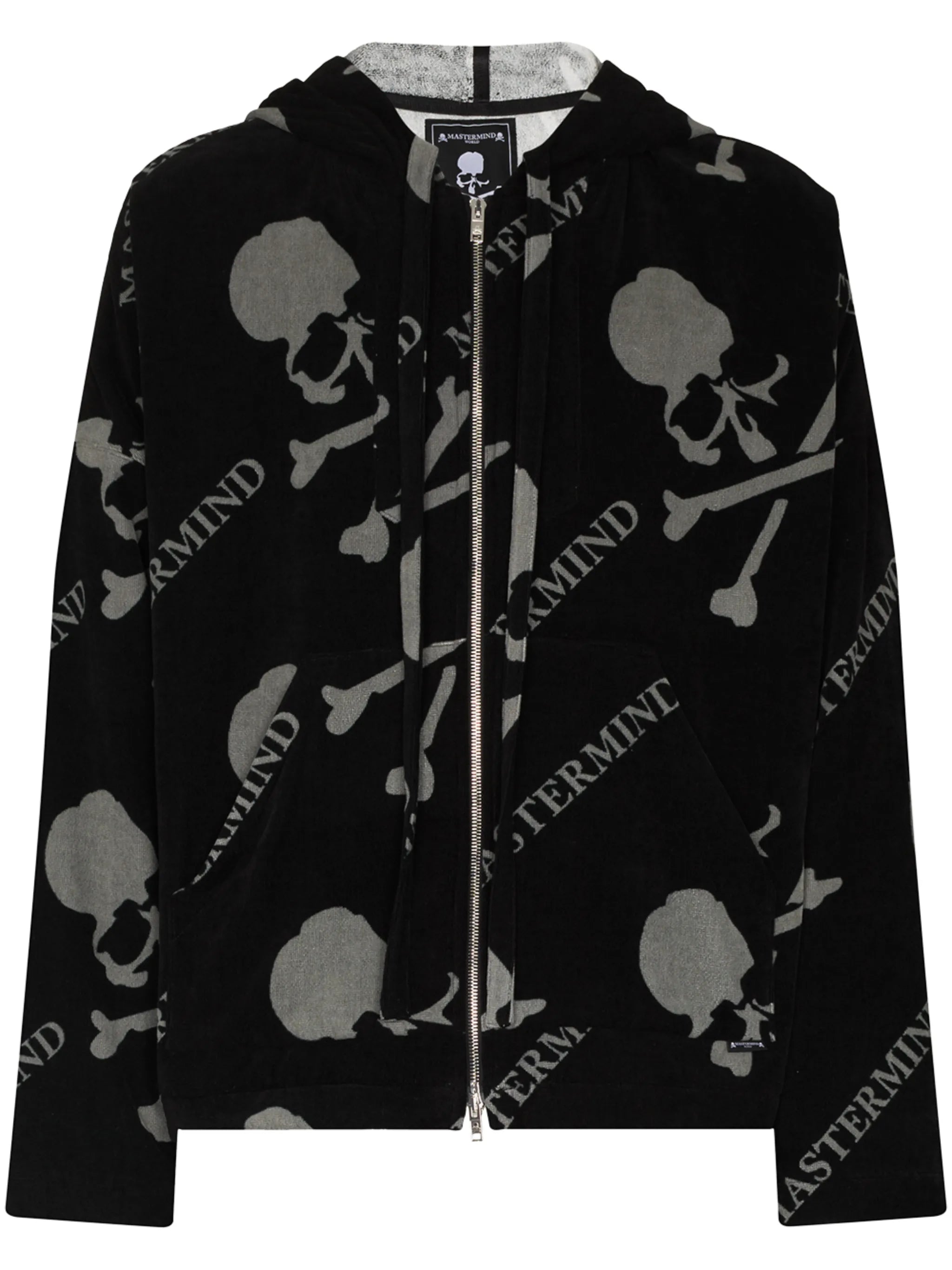 logo-print drawstring hoodie