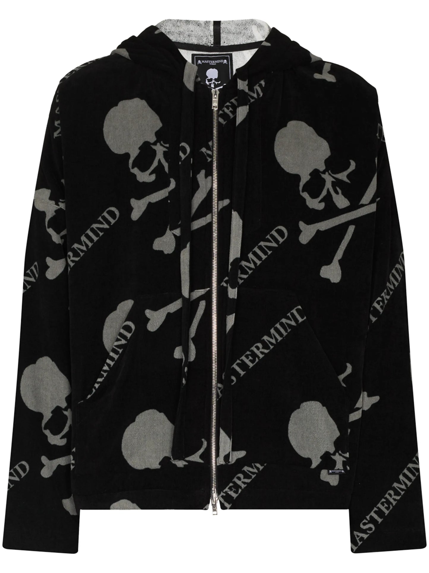 logo-print drawstring hoodie