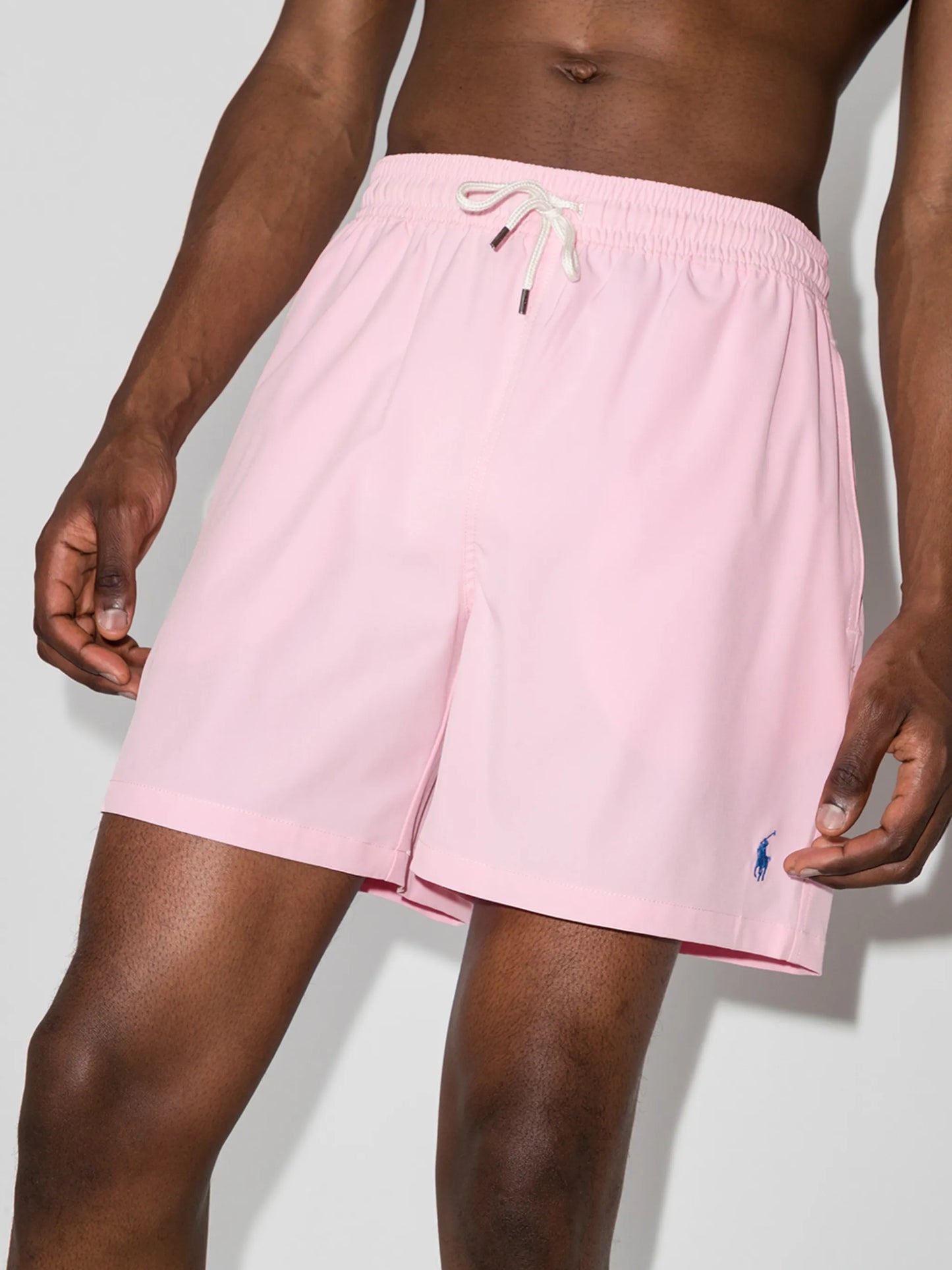 drawstring waist swim shorts