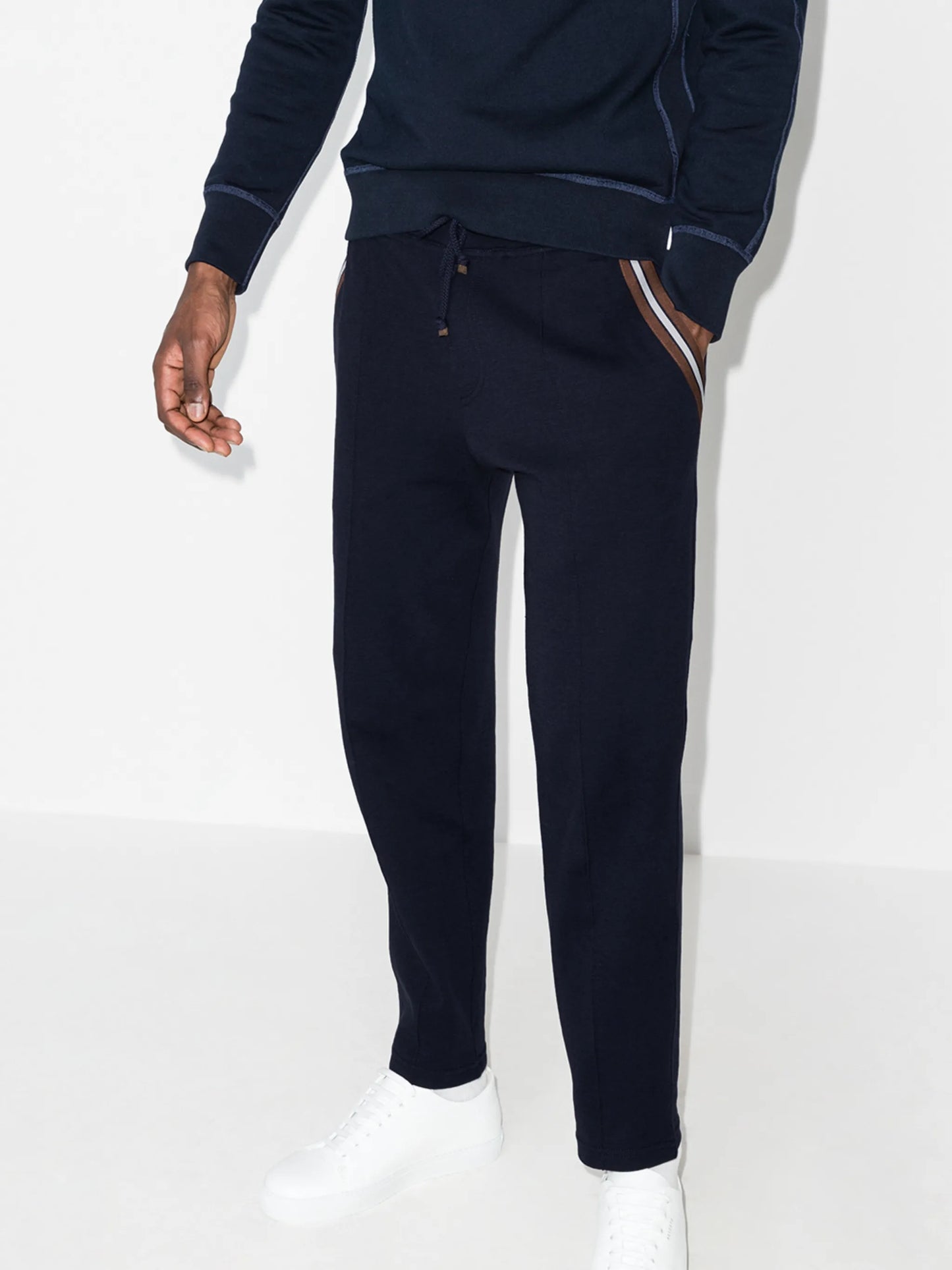 drawstring waist track pants