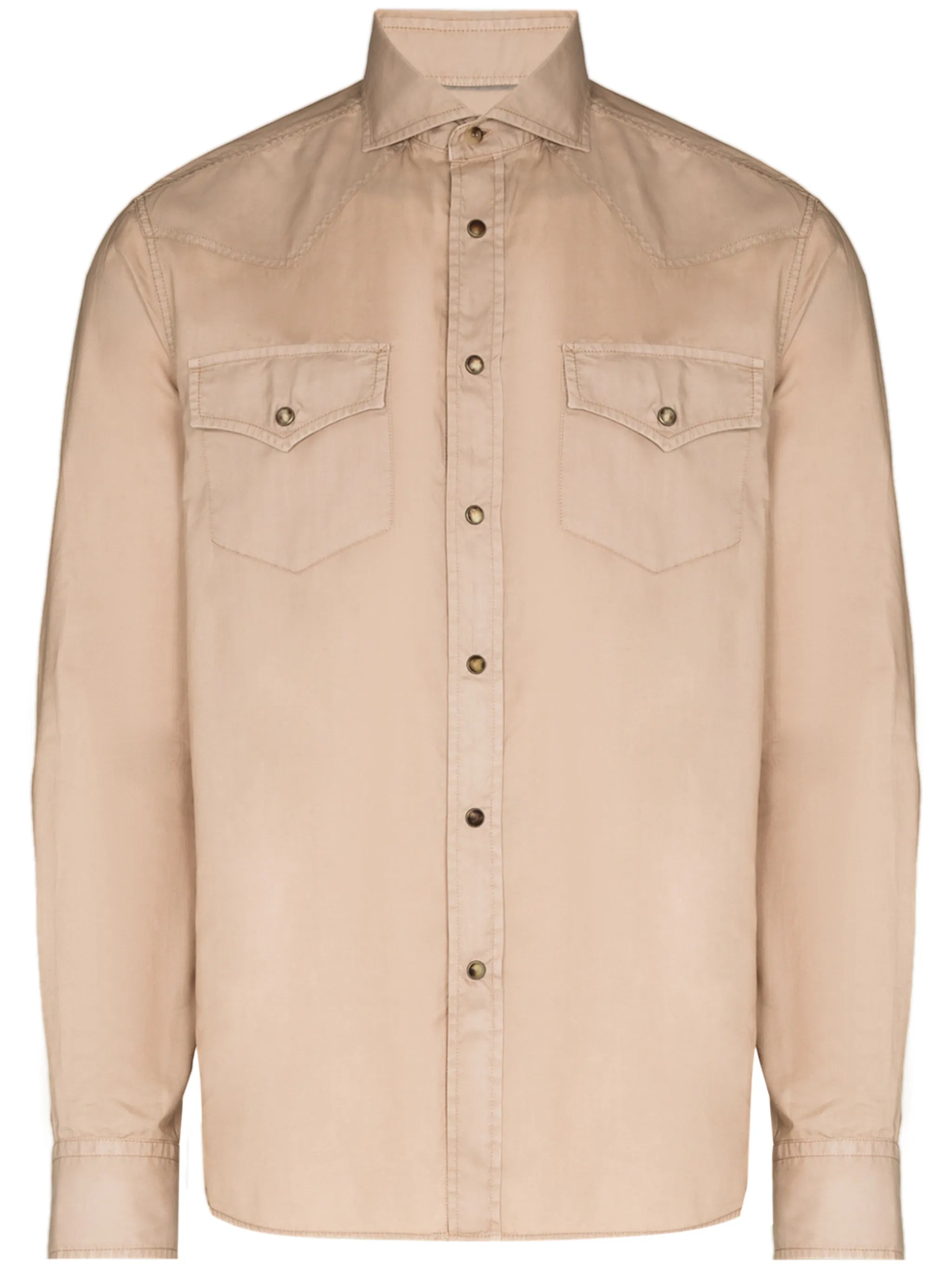 flap pockets snap-button shirt