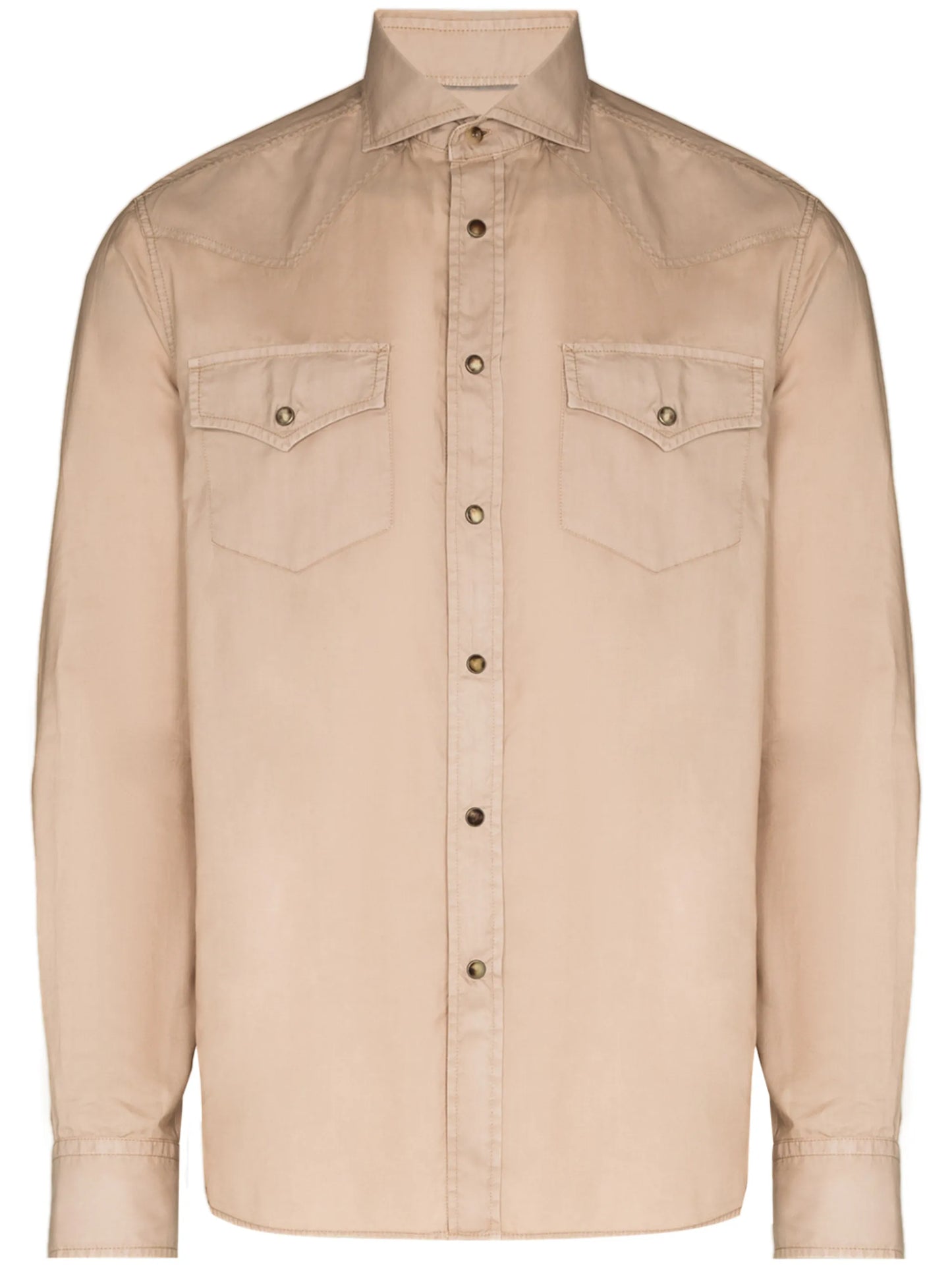 flap pockets snap-button shirt