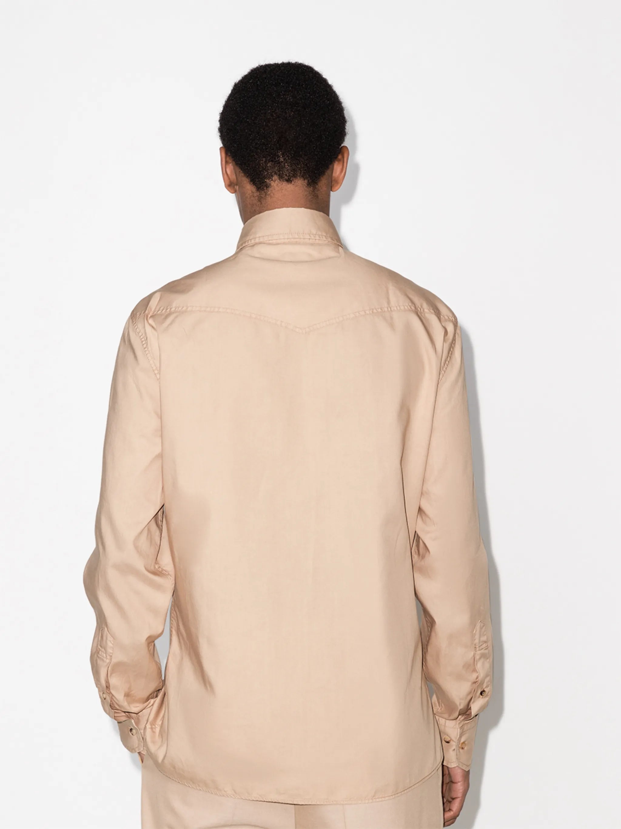 flap pockets snap-button shirt