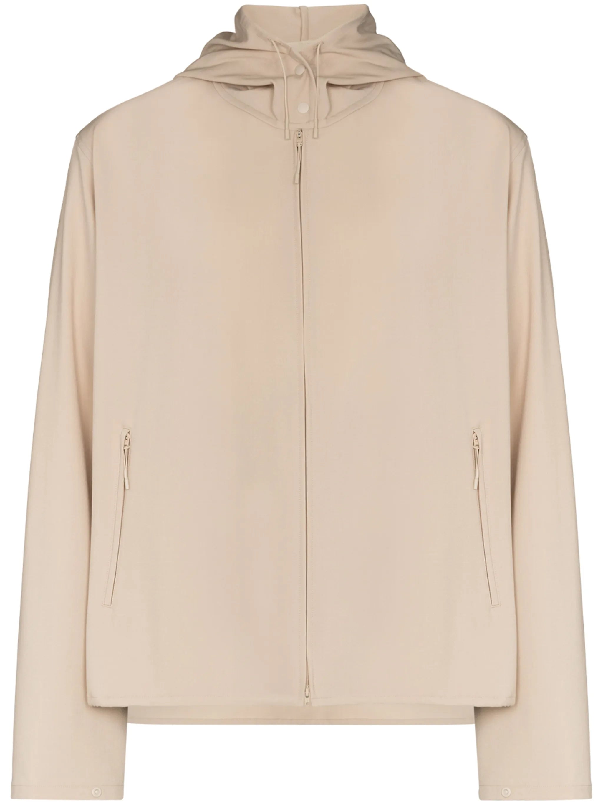 logo-print zip-up lightweight jacket