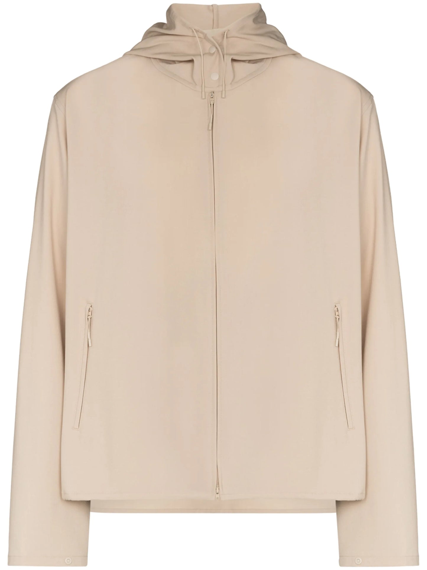 logo-print zip-up lightweight jacket