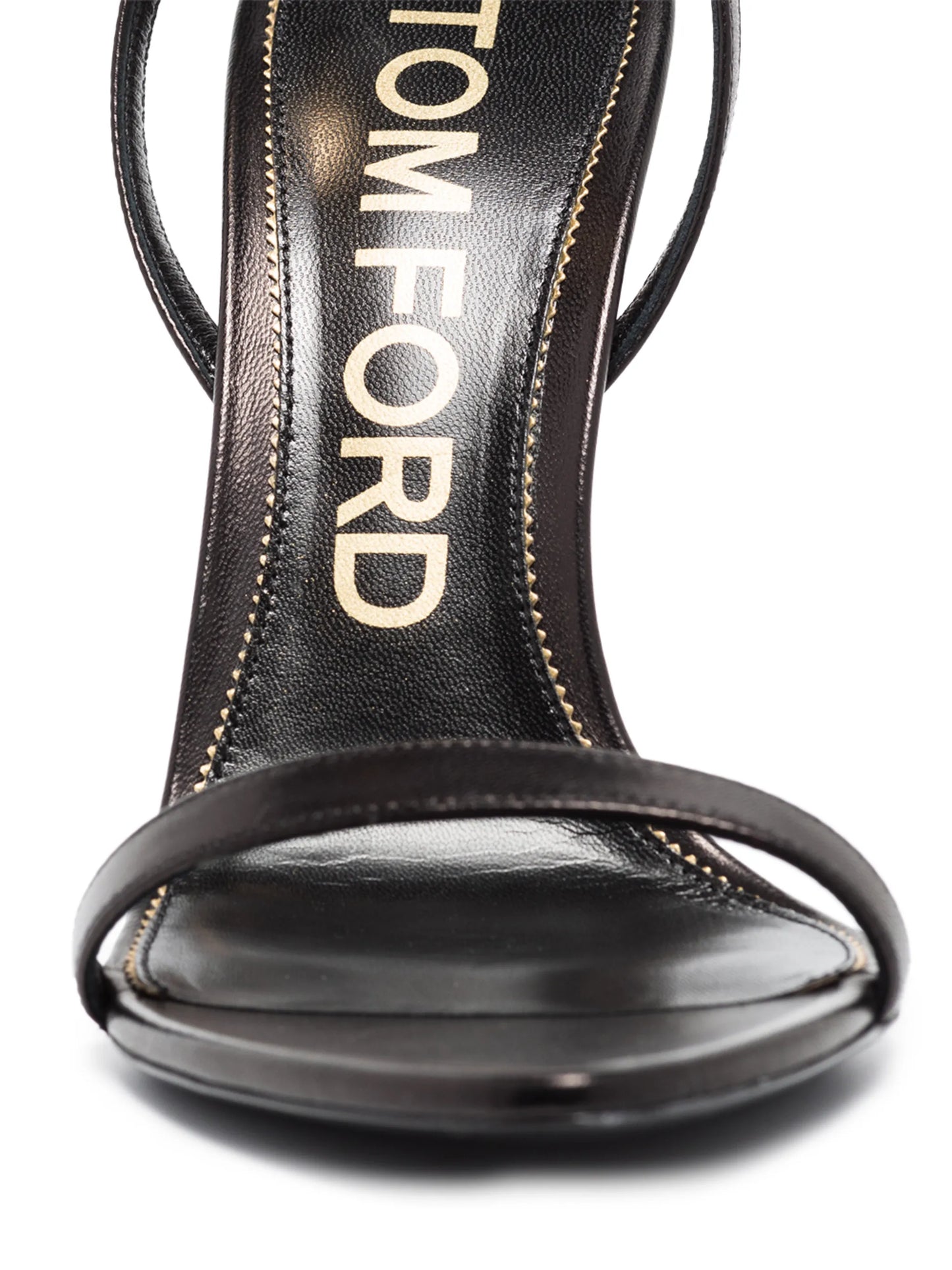 Padlock 105mm metallic heel sandals