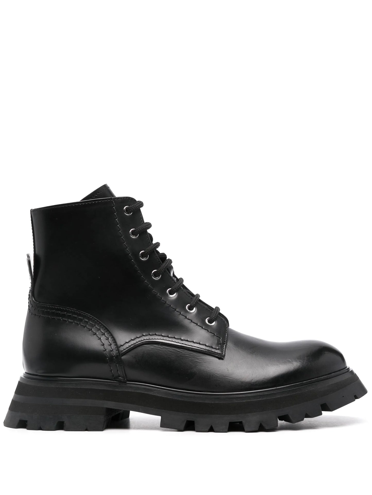 leather combat boots