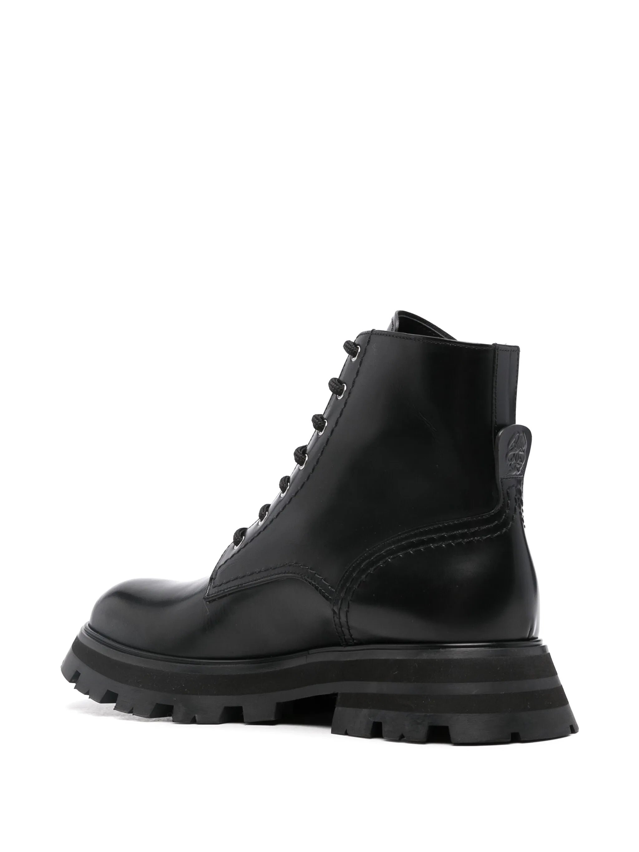 leather combat boots