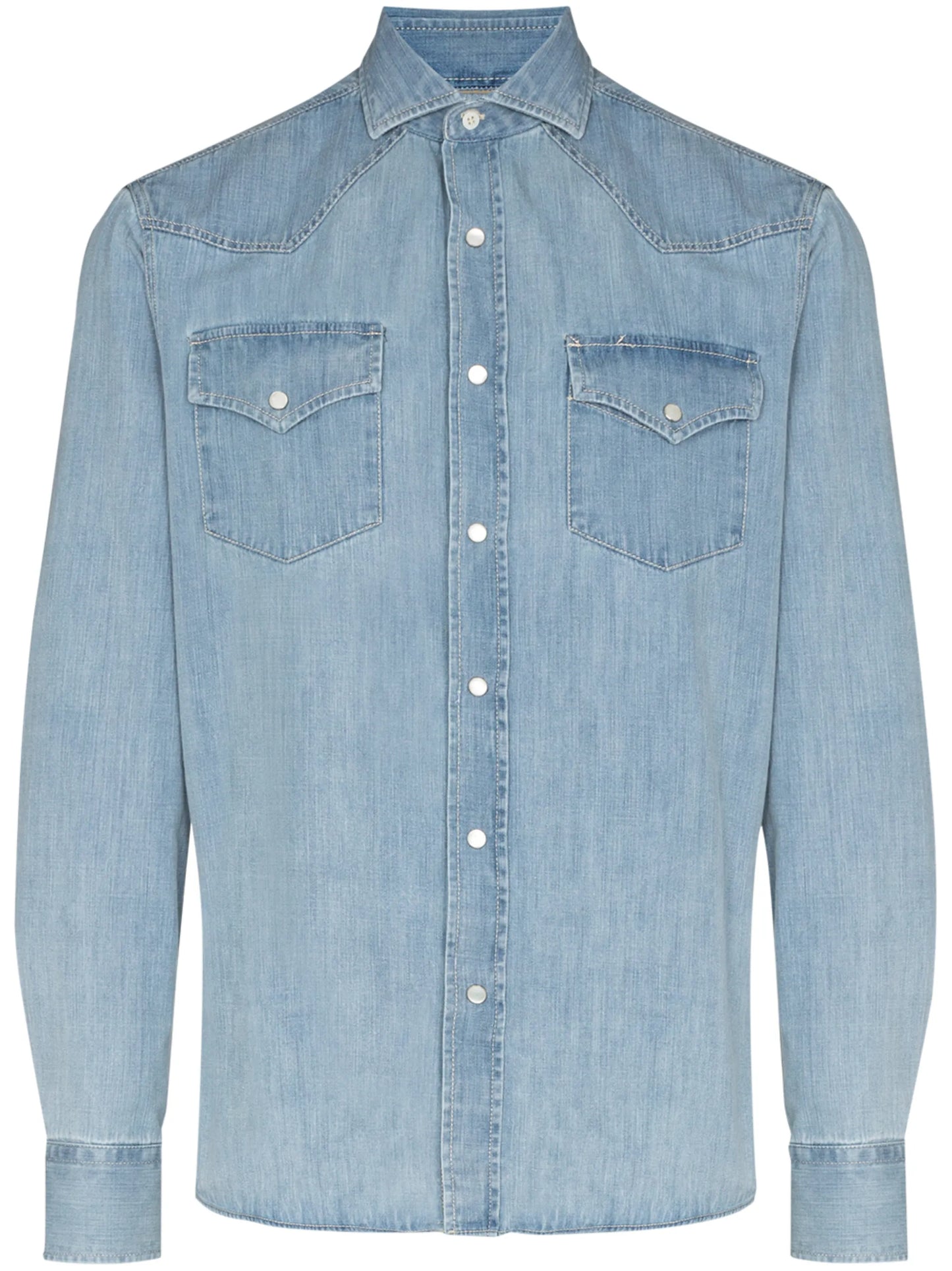 long-sleeve denim shirt