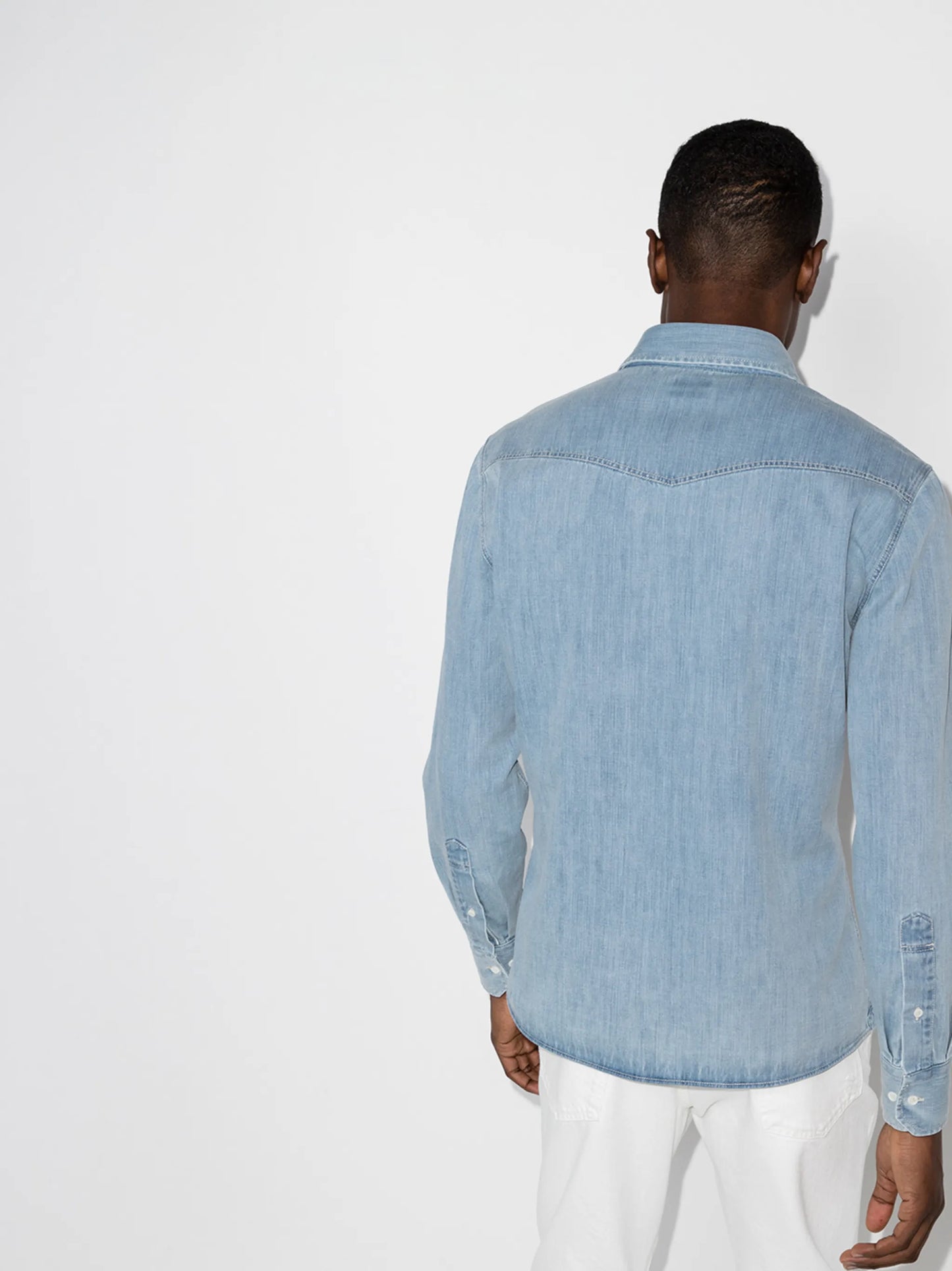 long-sleeve denim shirt