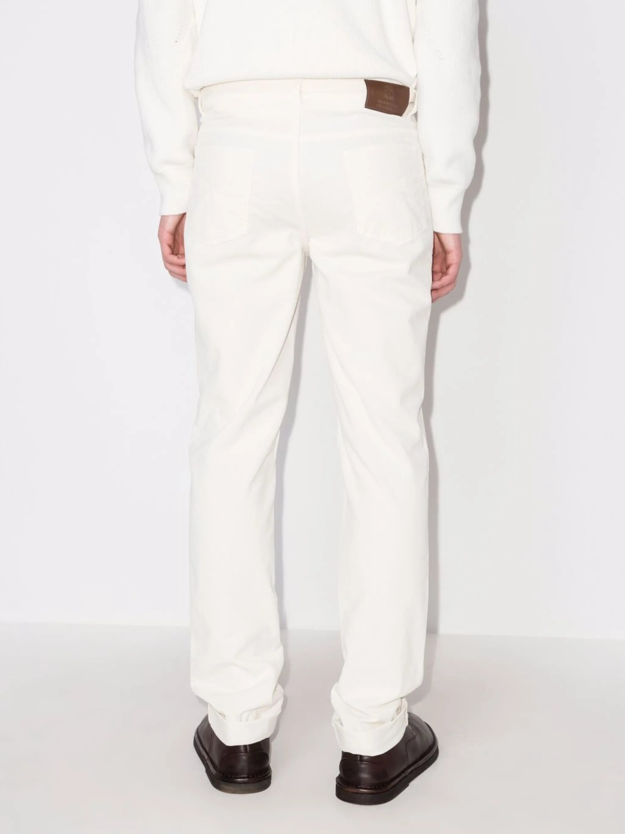 straight-leg corduroy trousers