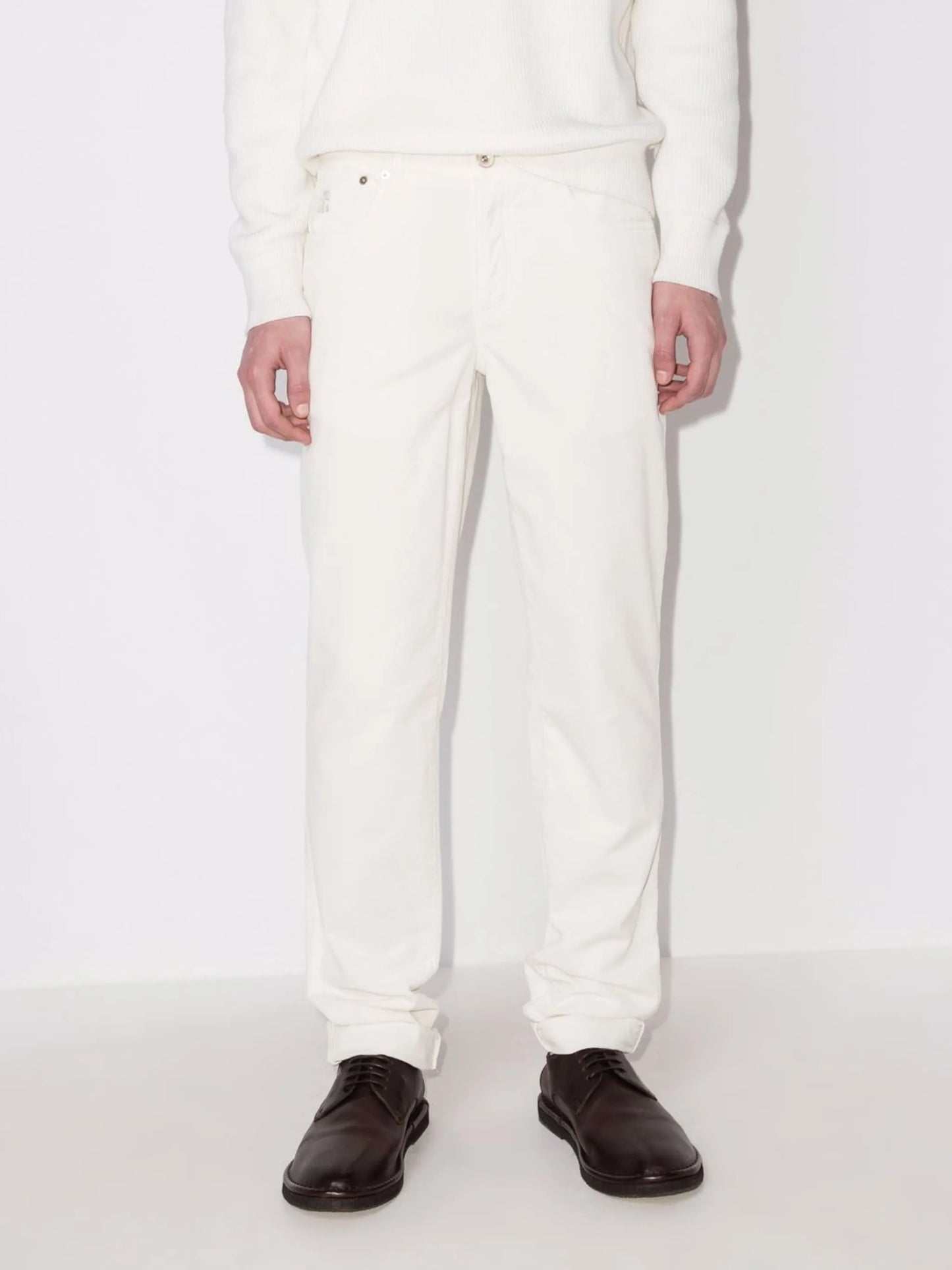 straight-leg corduroy trousers