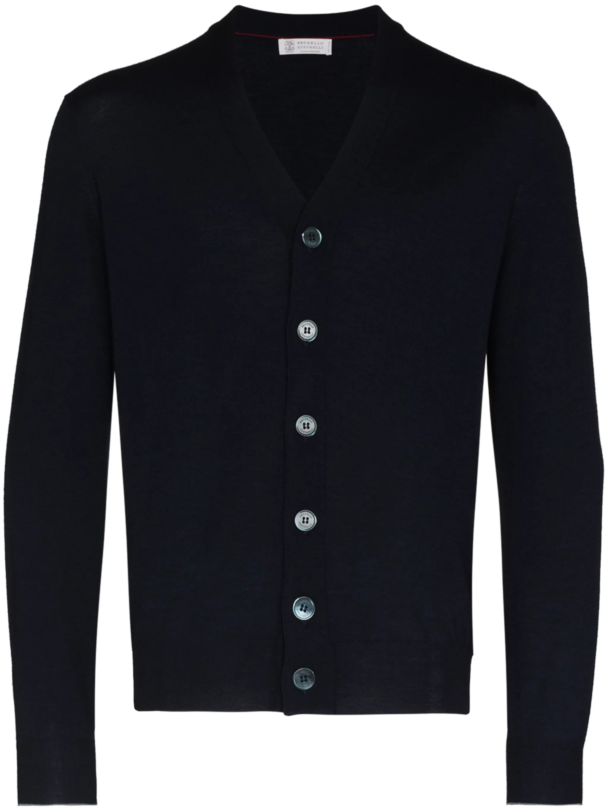 V-neck button-up cardigan