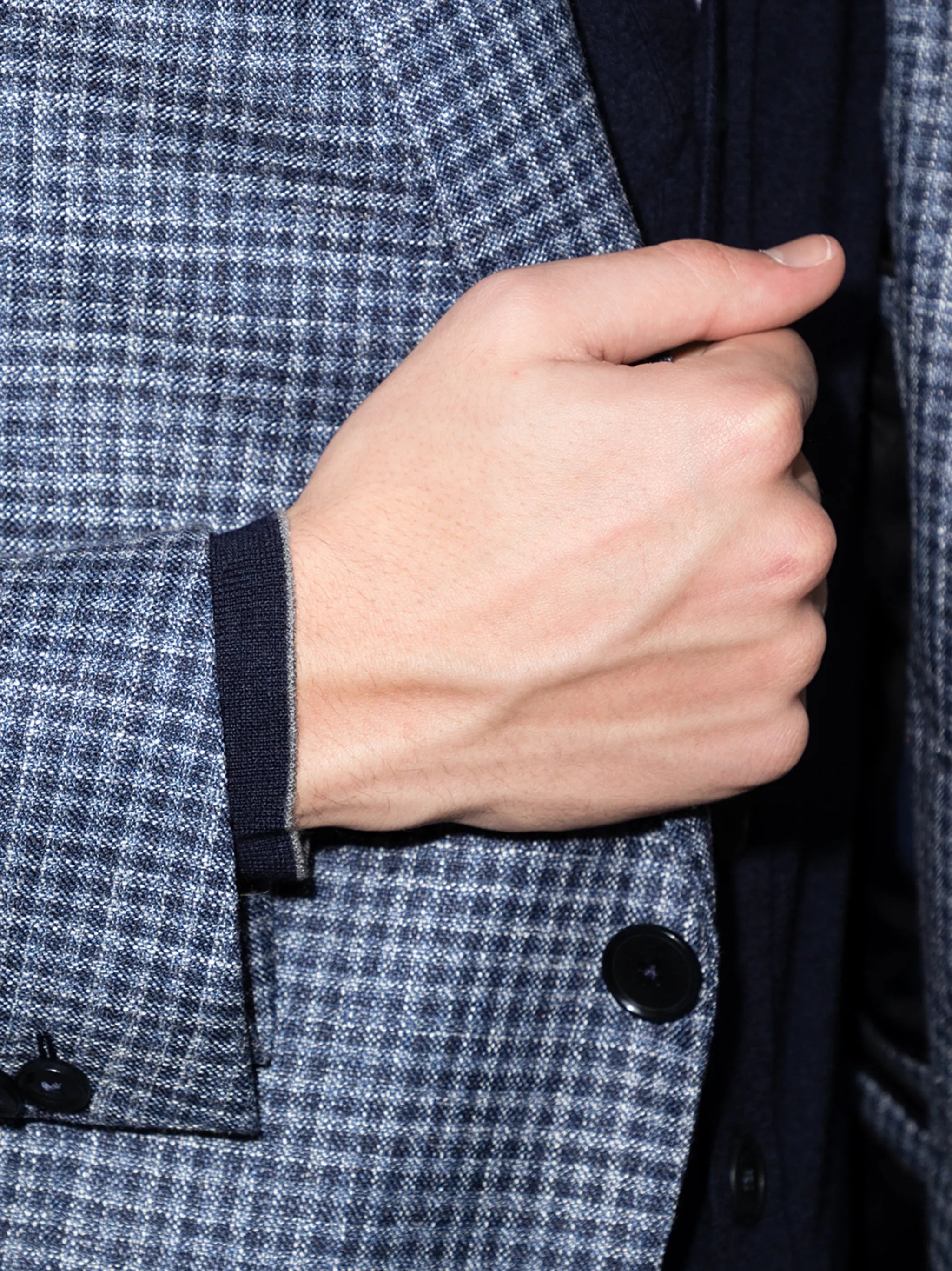 V-neck button-up cardigan