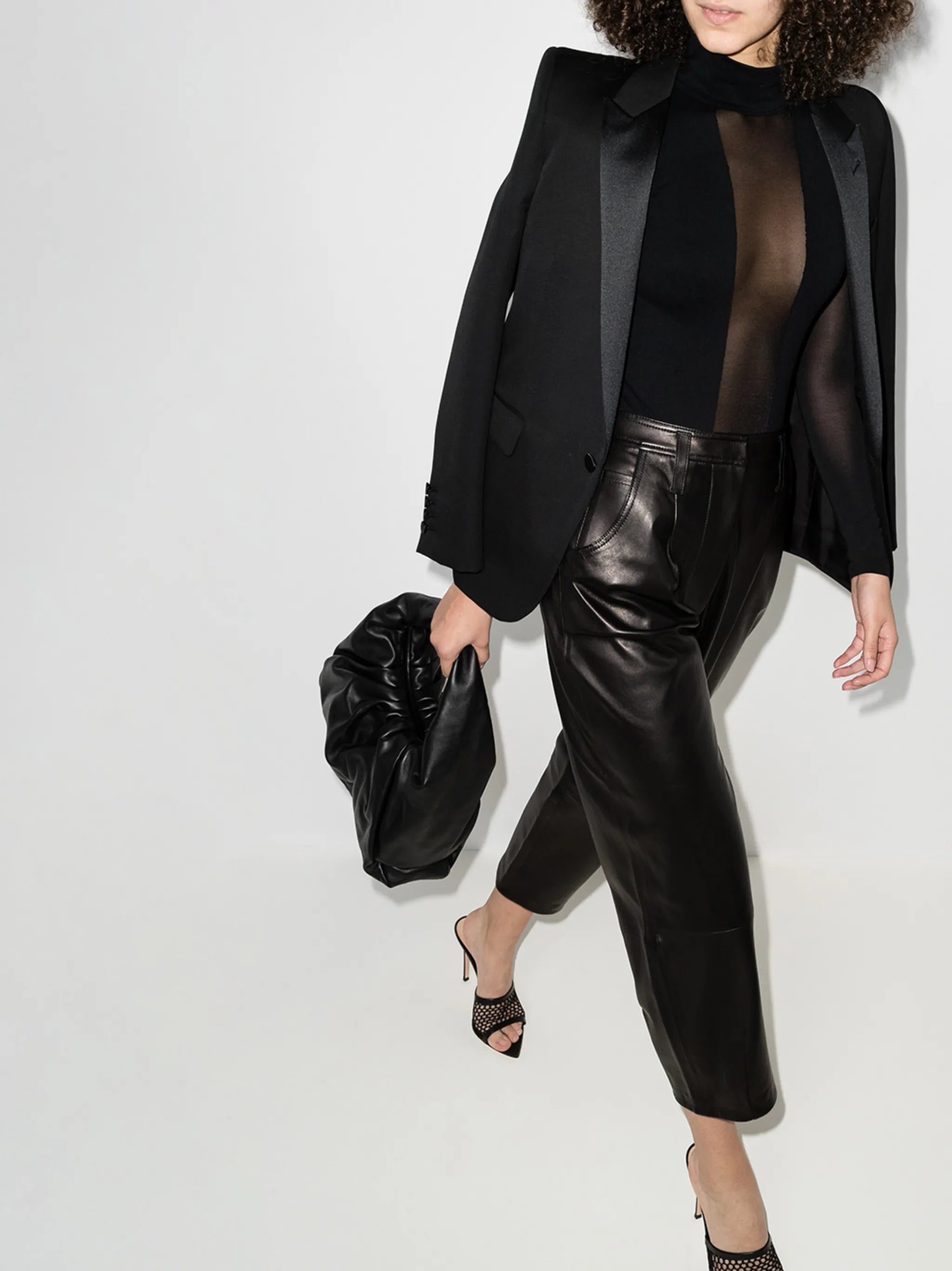 Dione sheer-panel bodysuit