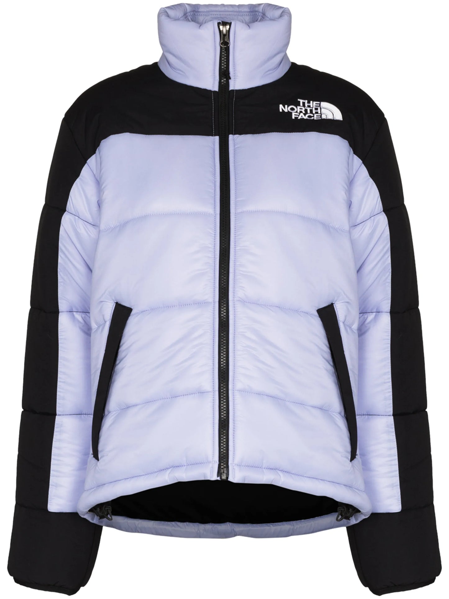 logo-embroidered puffer jacket
