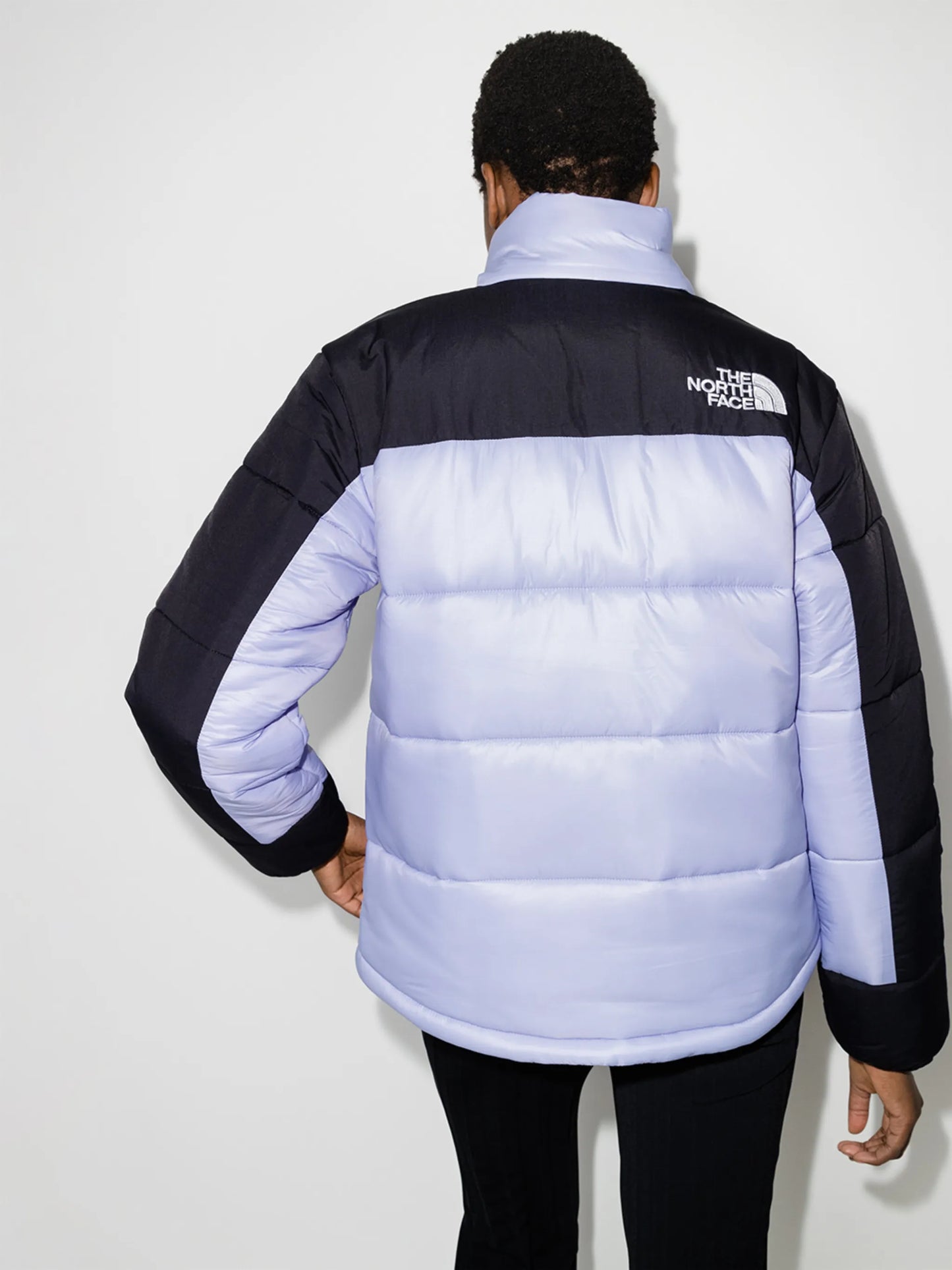 logo-embroidered puffer jacket