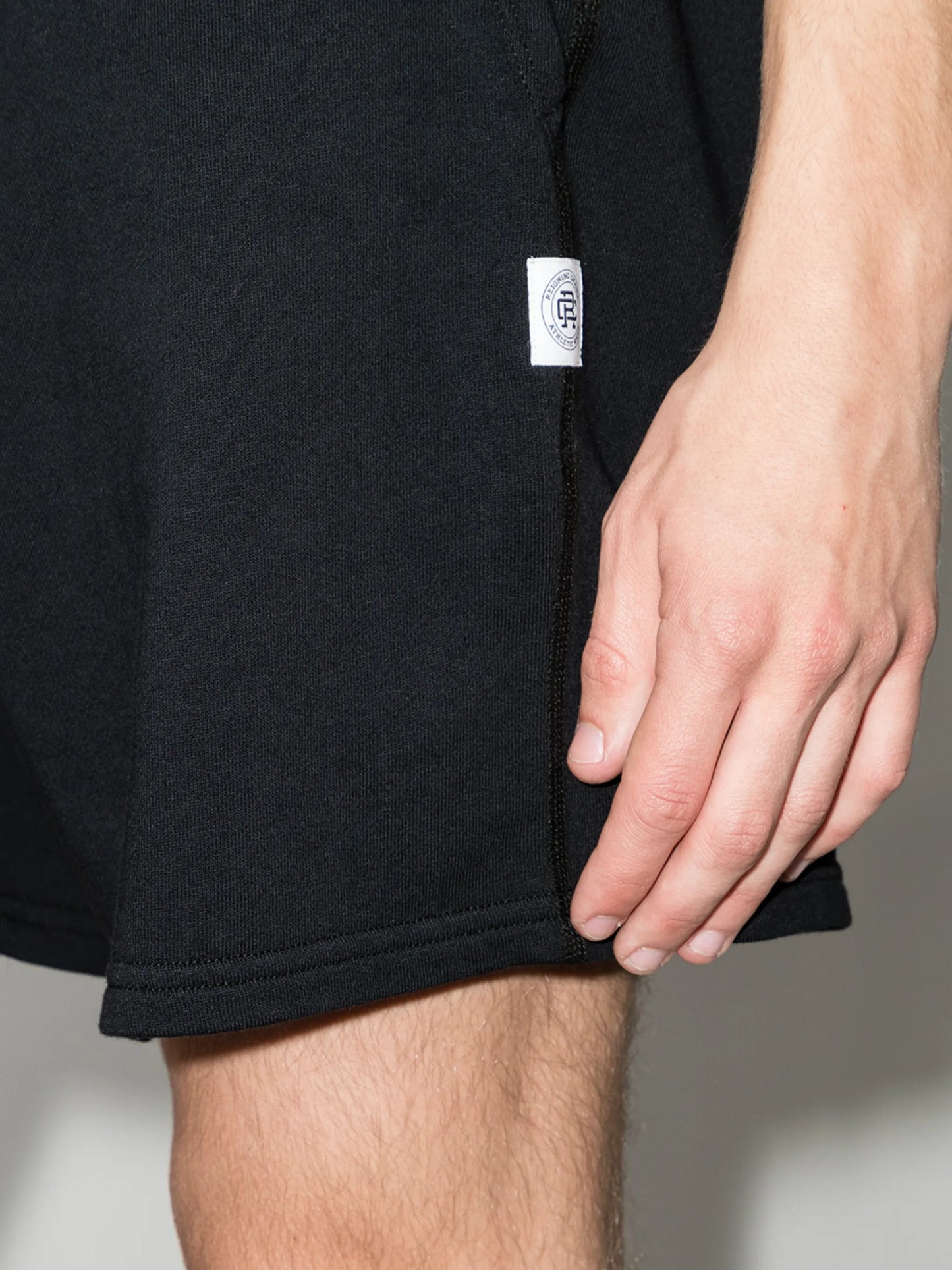 drawstring cotton track shorts