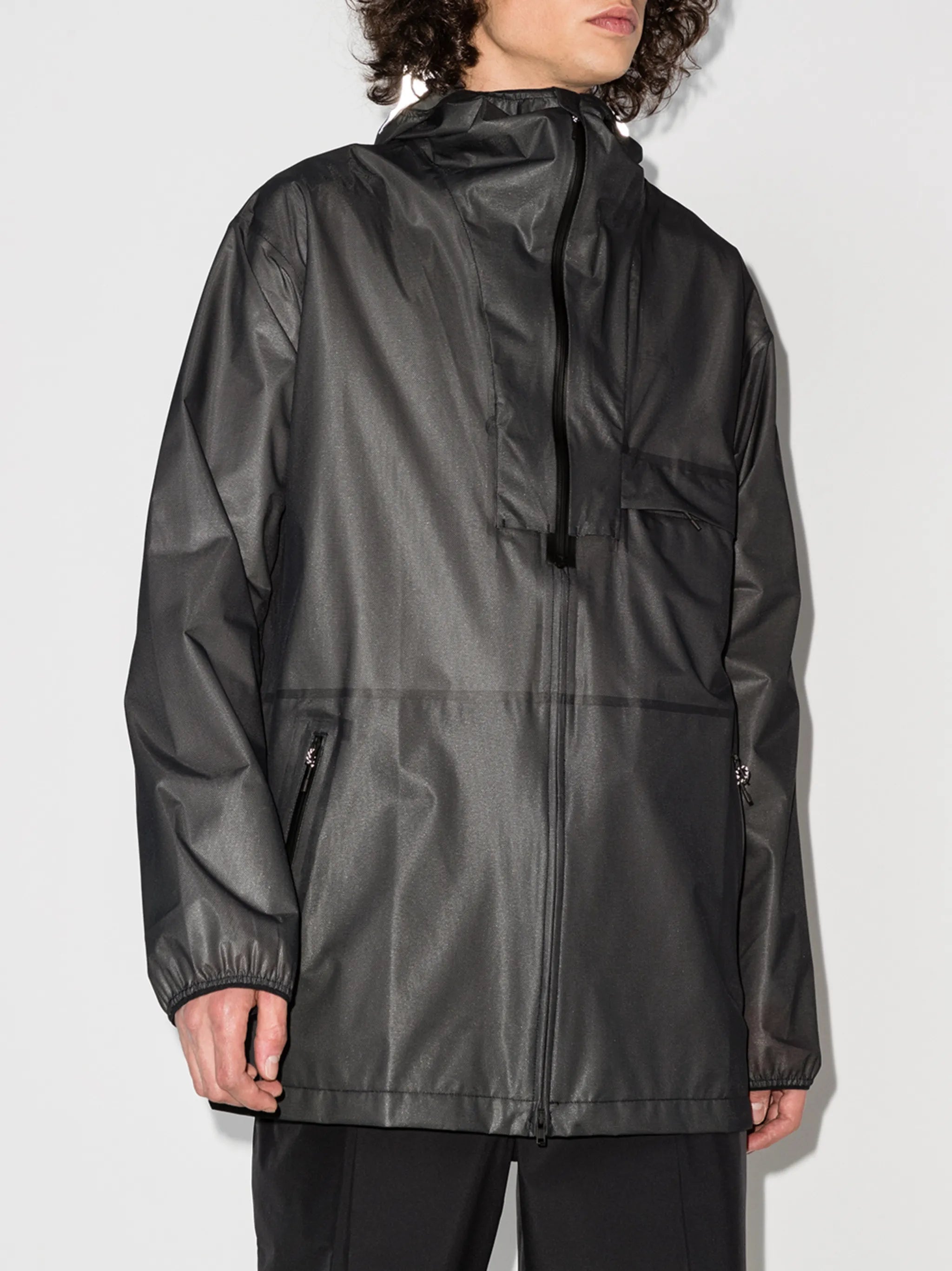 oversized zipped windbreaker