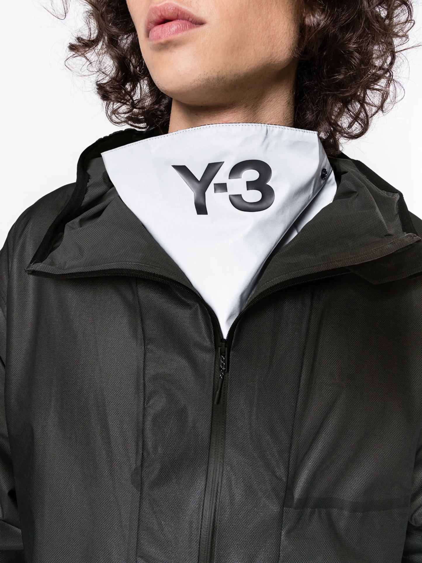 oversized zipped windbreaker