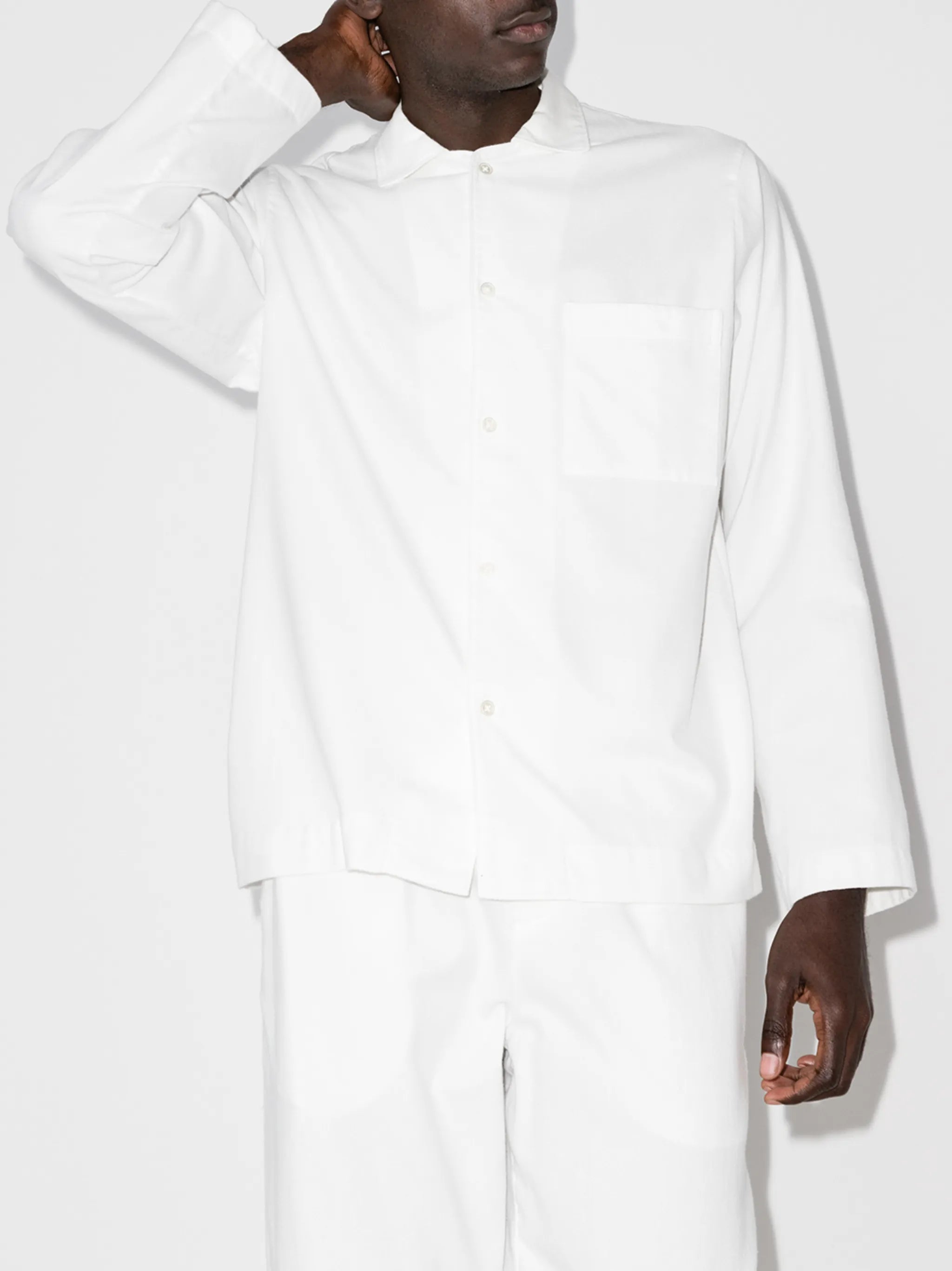 button-up pajama shirt