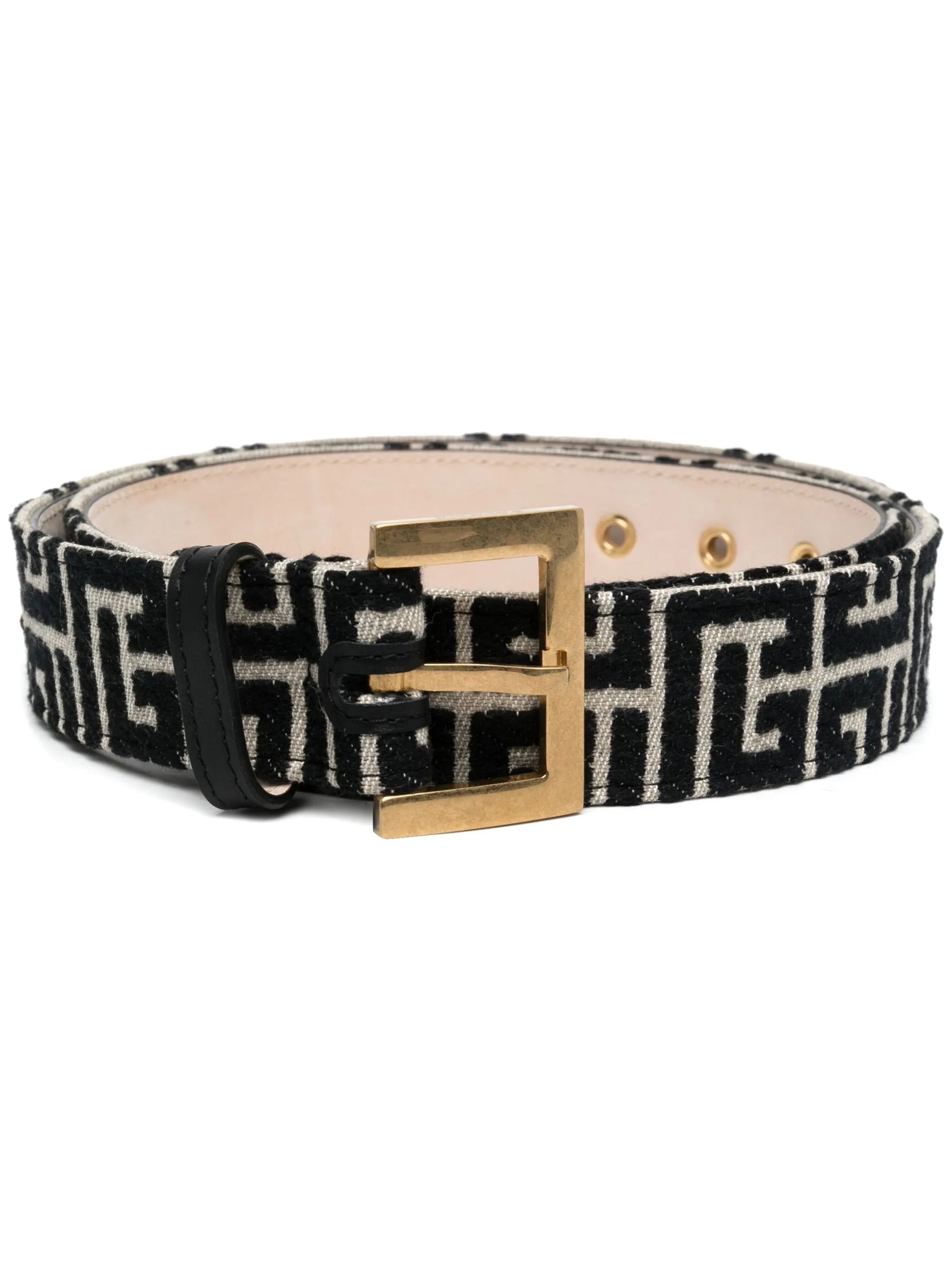 monogram jacquard belt