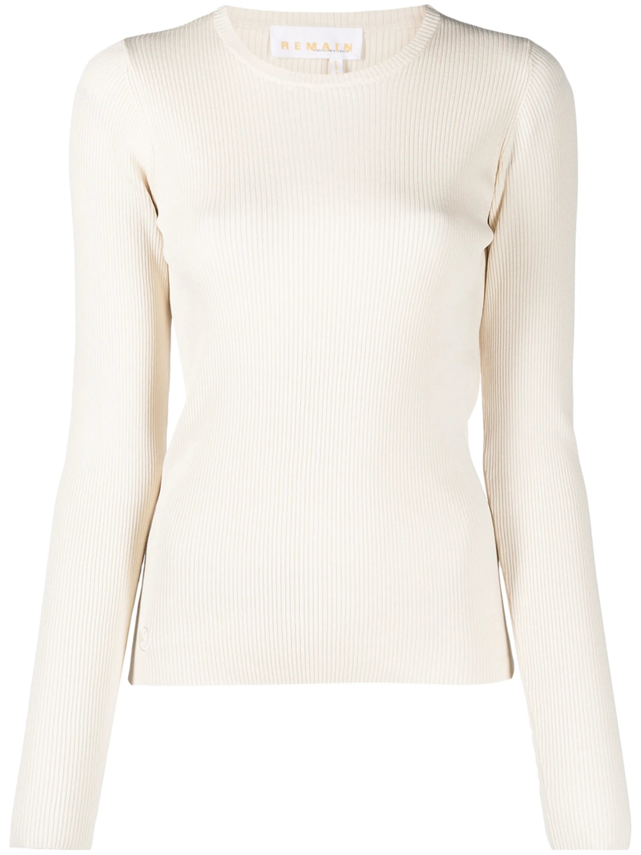 ribbed slim-fit jumper