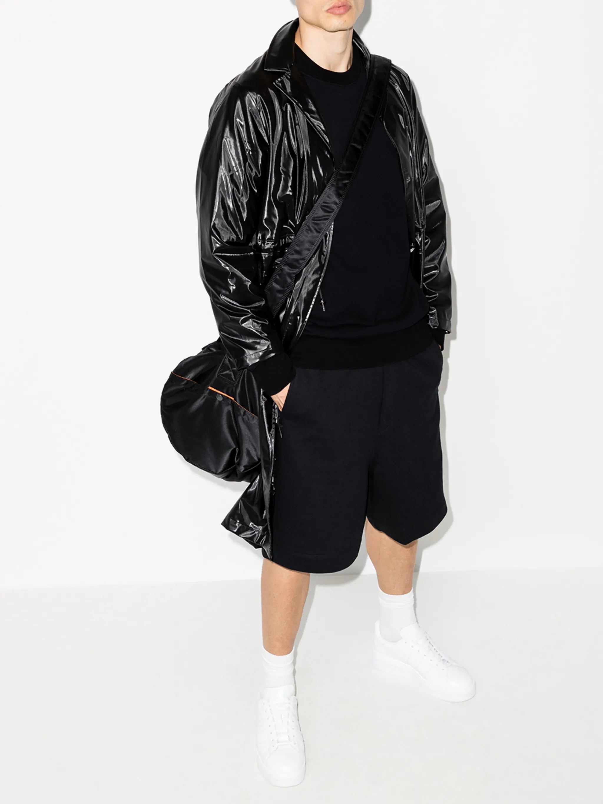 tonal-logo crew-neck sweatshirt