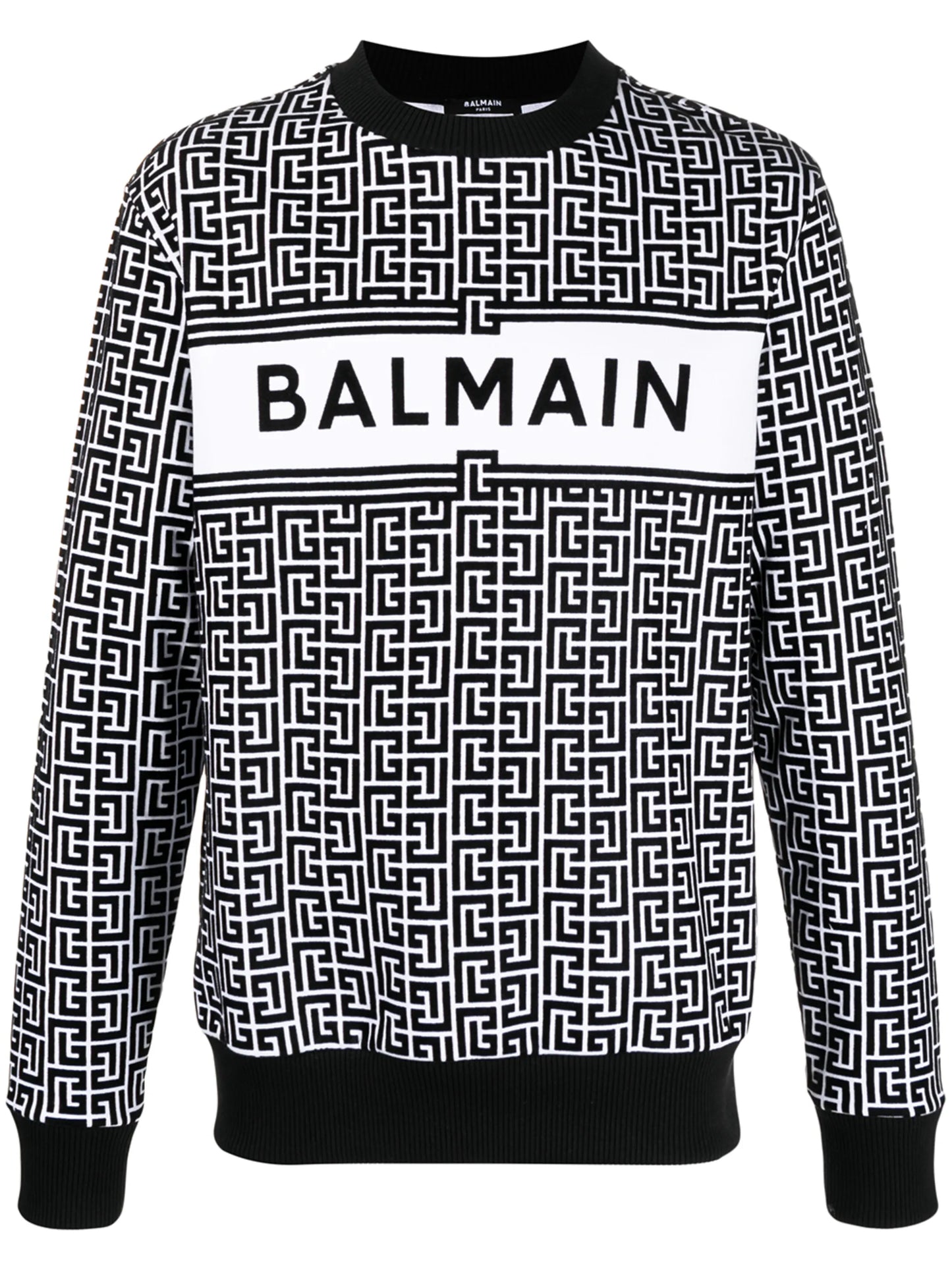 monogram-print cotton sweatshirt