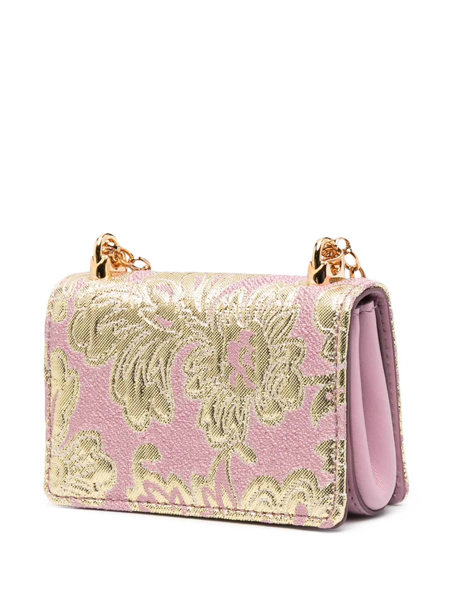 micro DG Girls floral lamé brocade bag